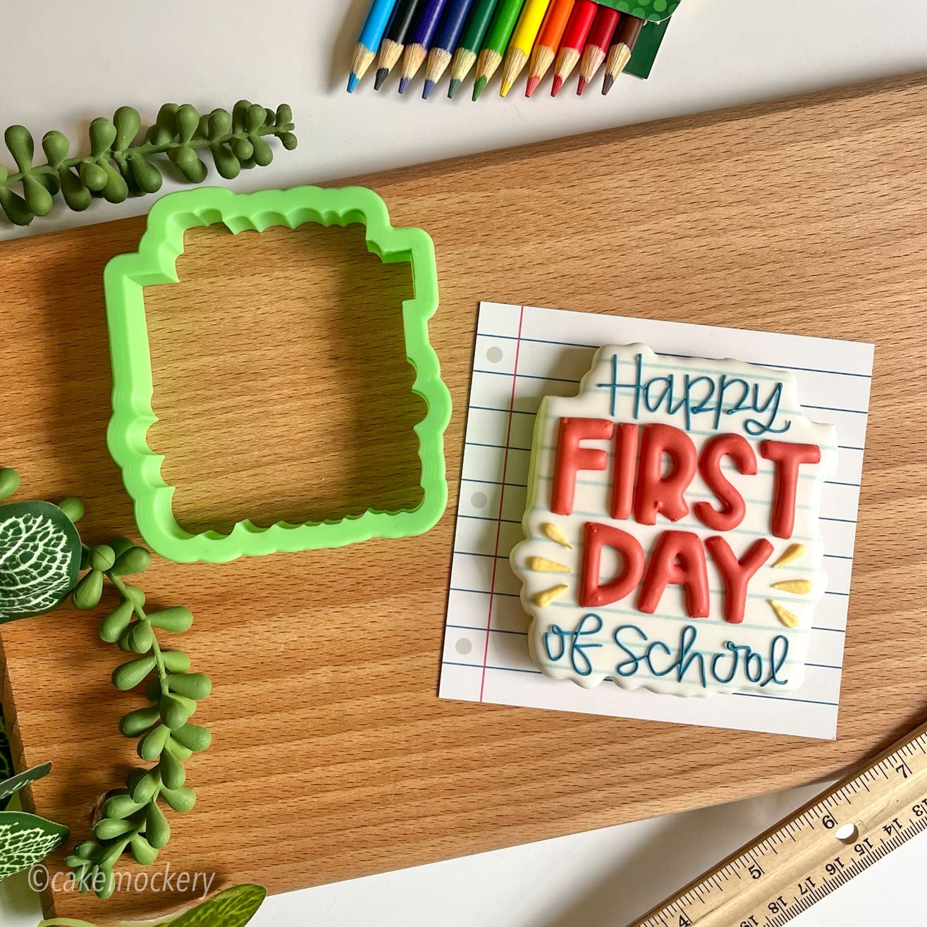 Happy First Day of School Cookie Cutter