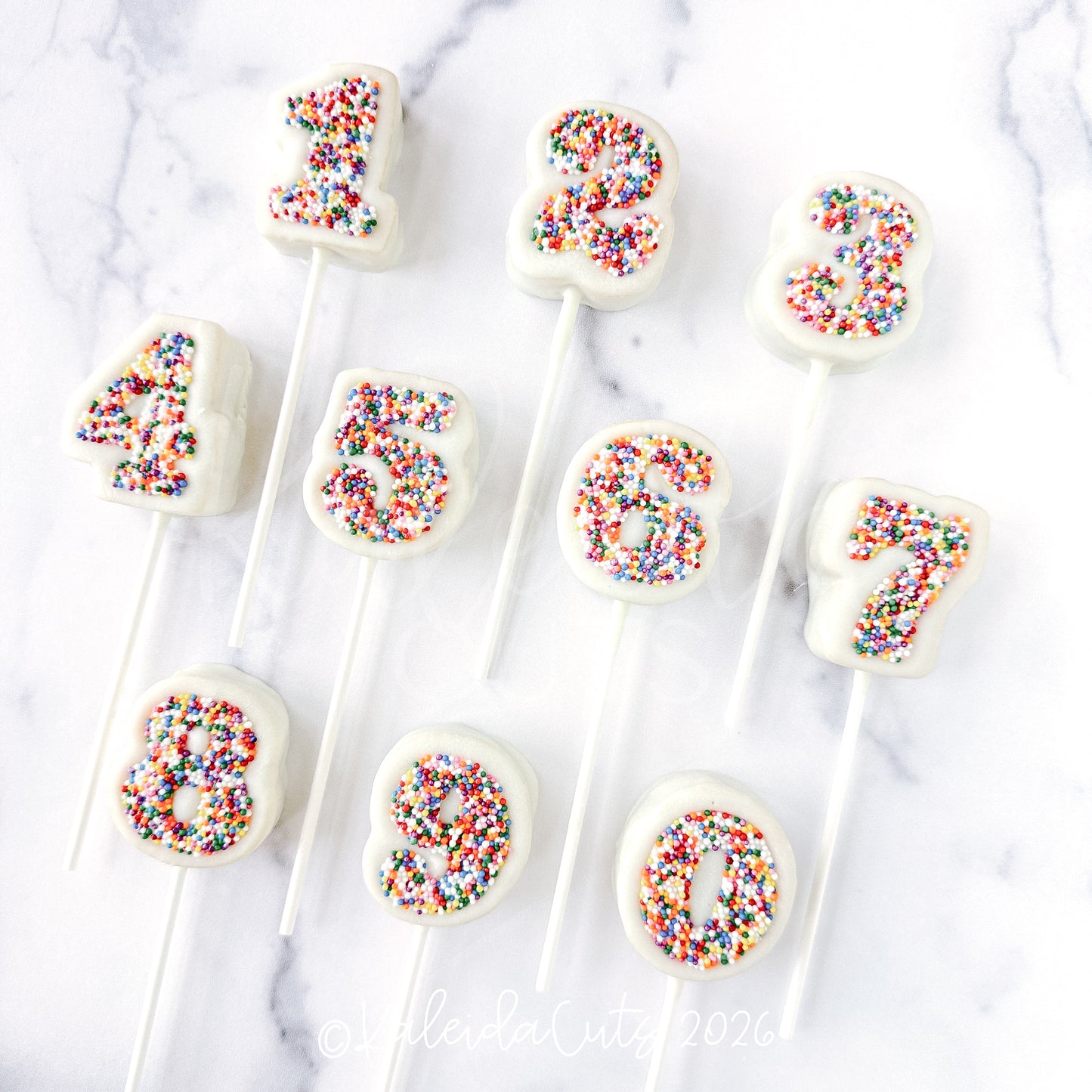 Fancy Numbers Kaleida Popper Set of 10