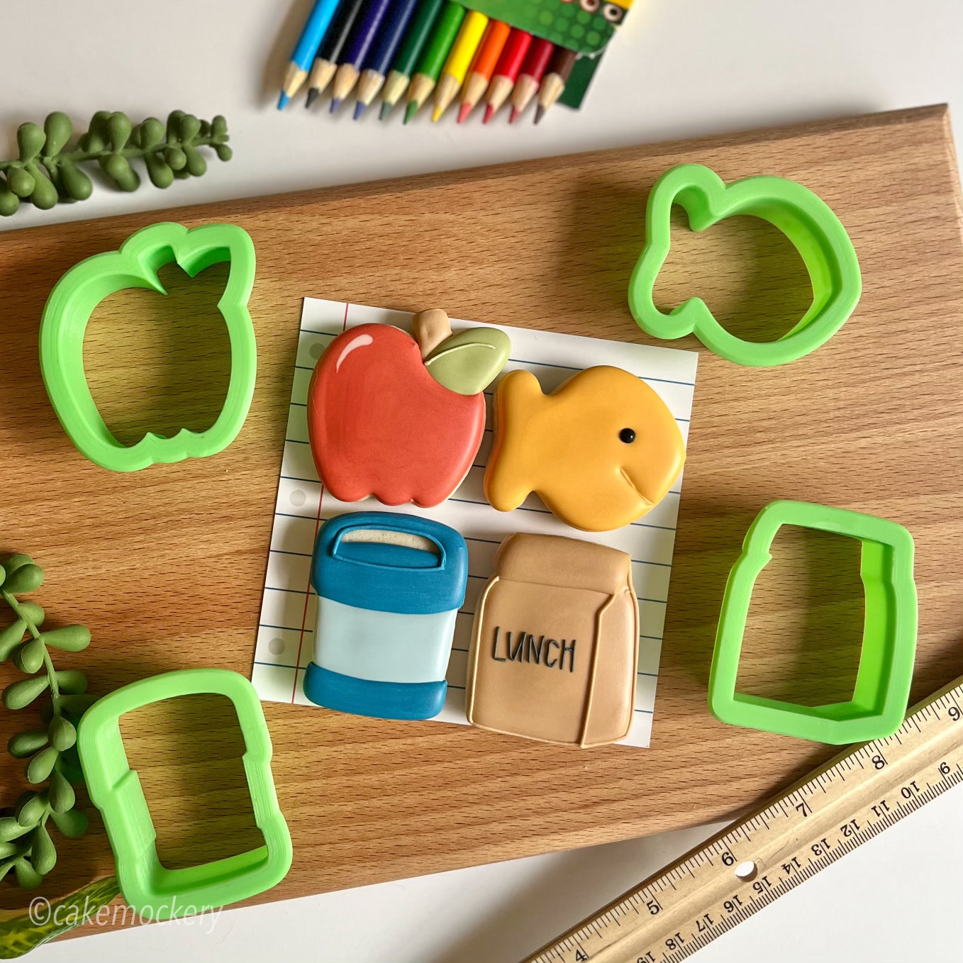 School Lunch Set of 4 Cookie Cutters