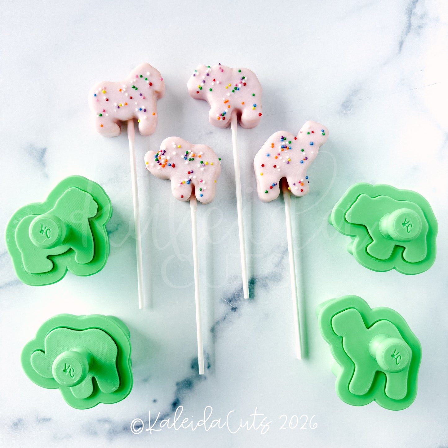 Frosted Animals Kaleida Popper Set of 4