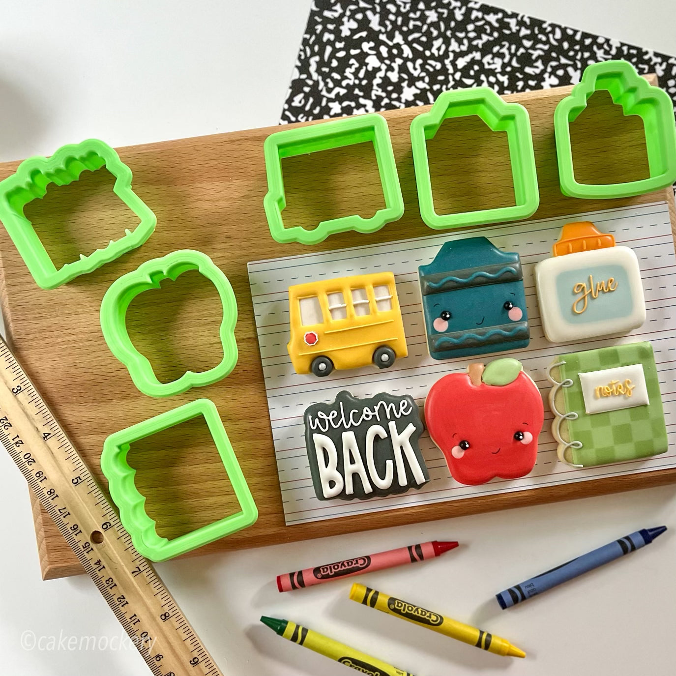 Squared Back to School Cookie Cutter Set of 6