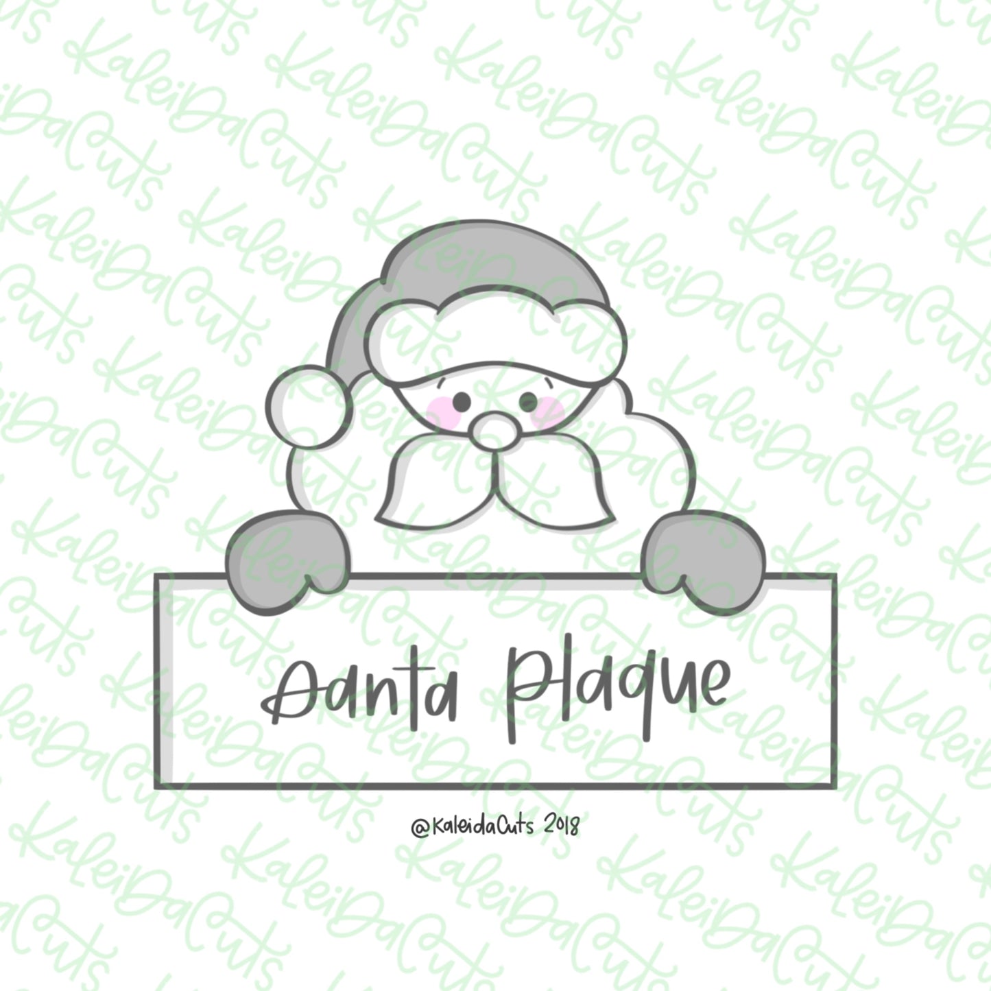 Santa Plaque Cookie Cutter
