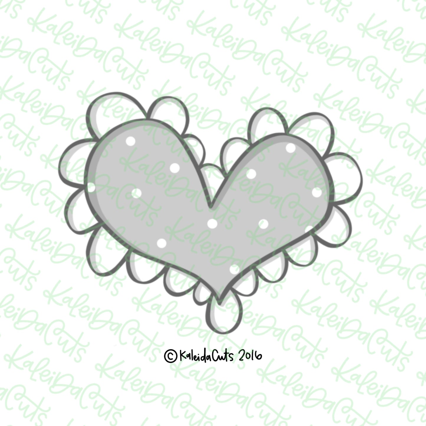 Funky Scalloped Heart Cookie Cutter