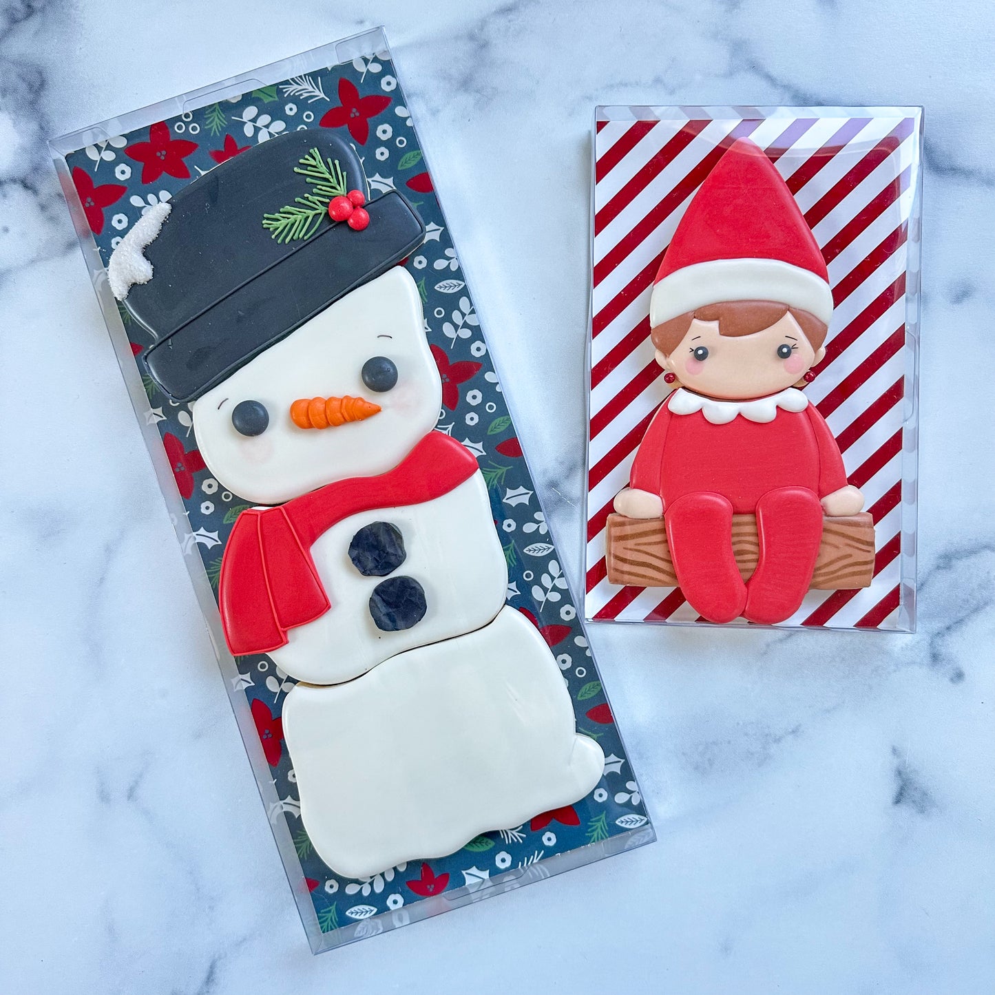 Christmas Stripe / Winter Box Backers - Choose Your Size