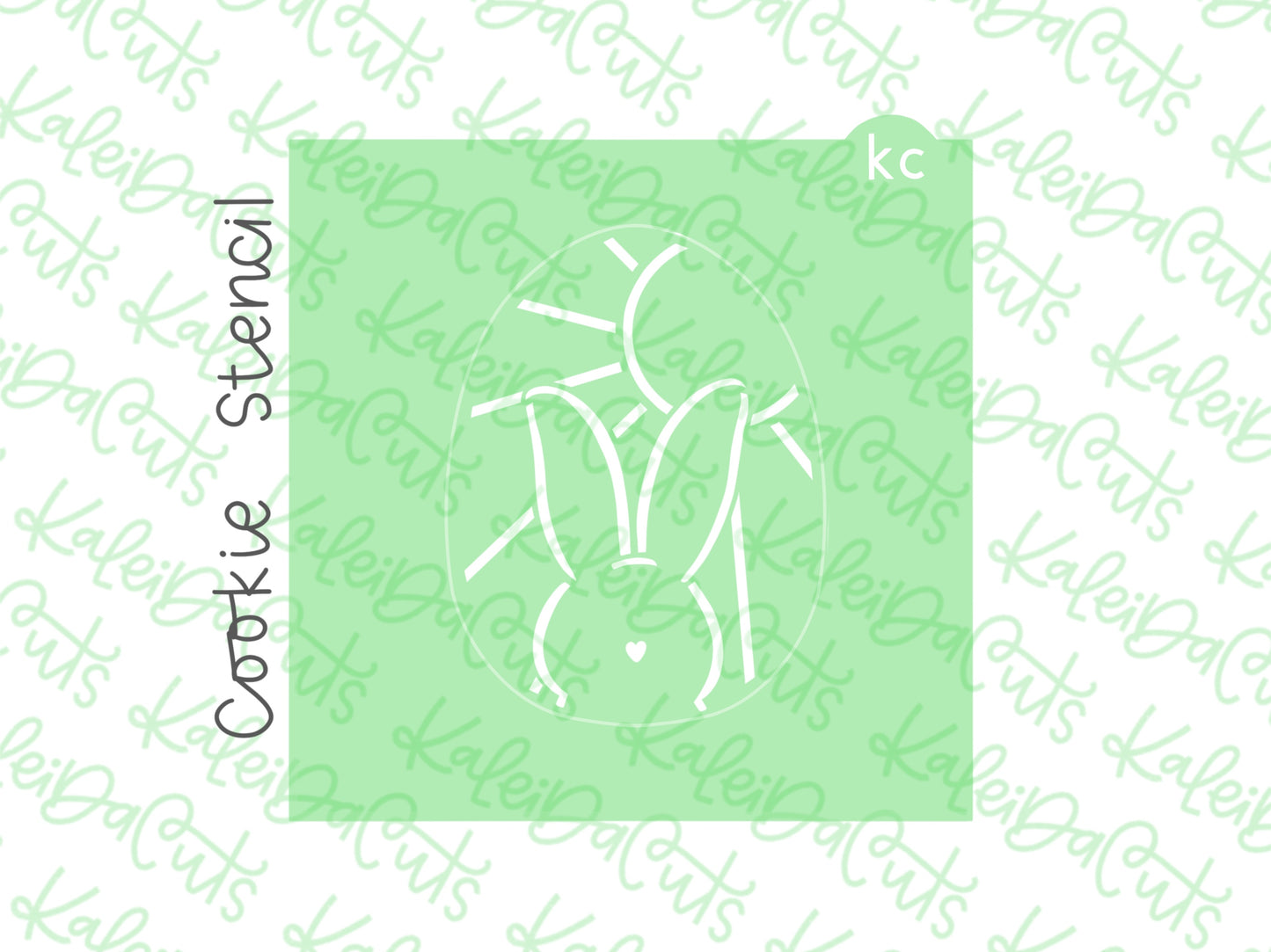 PYO Bunny Sunshine Egg Stencil 3.5"