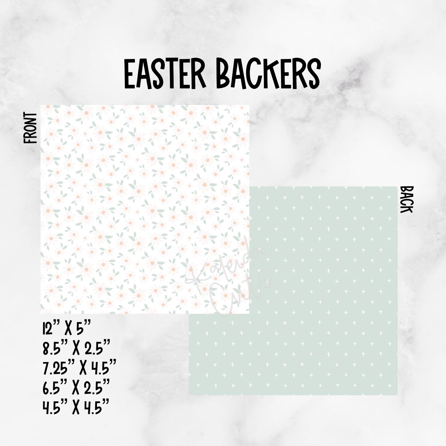 Floral/ Mother’s Day Backers - Choose Your Size