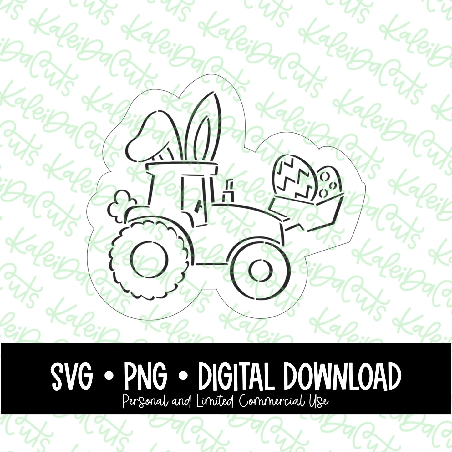 PYO Easter Bunny Tractor Digital Download