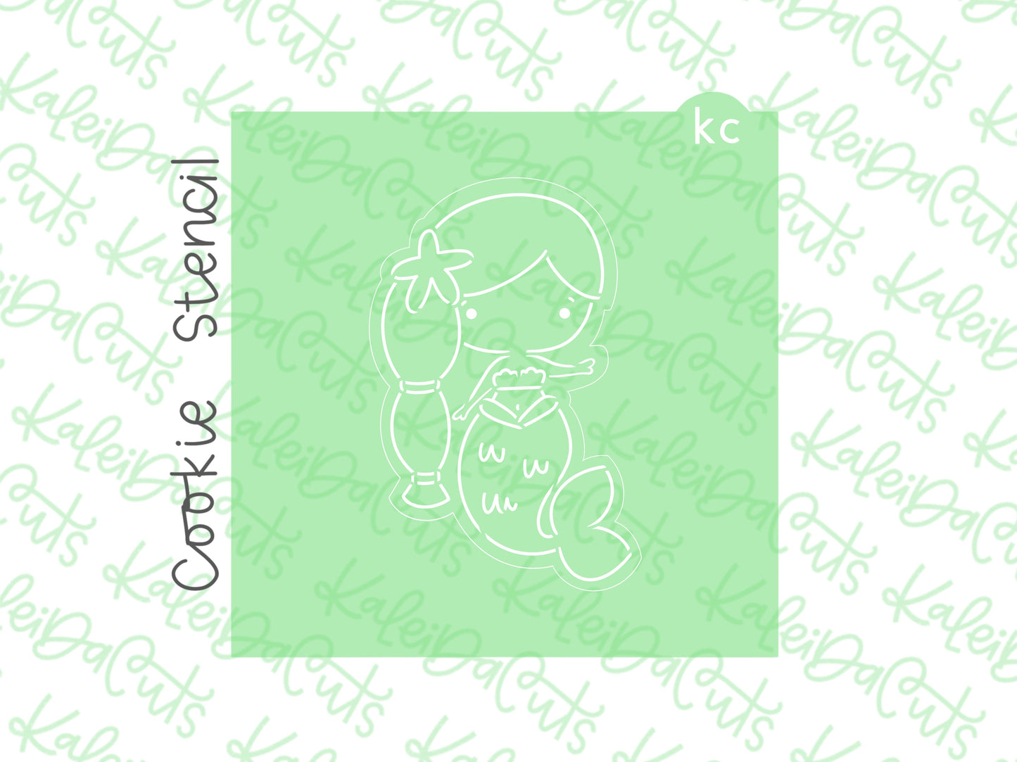 Whimsical Mermaid Bethany PYO Stencil