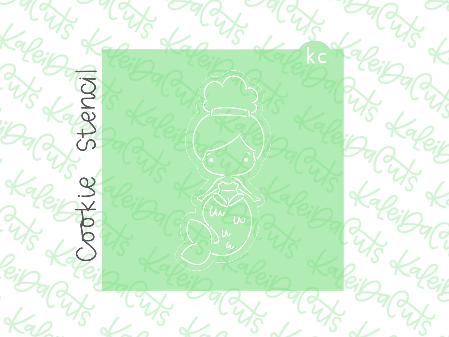 Whimsical Mermaid Georgie PYO Stencil
