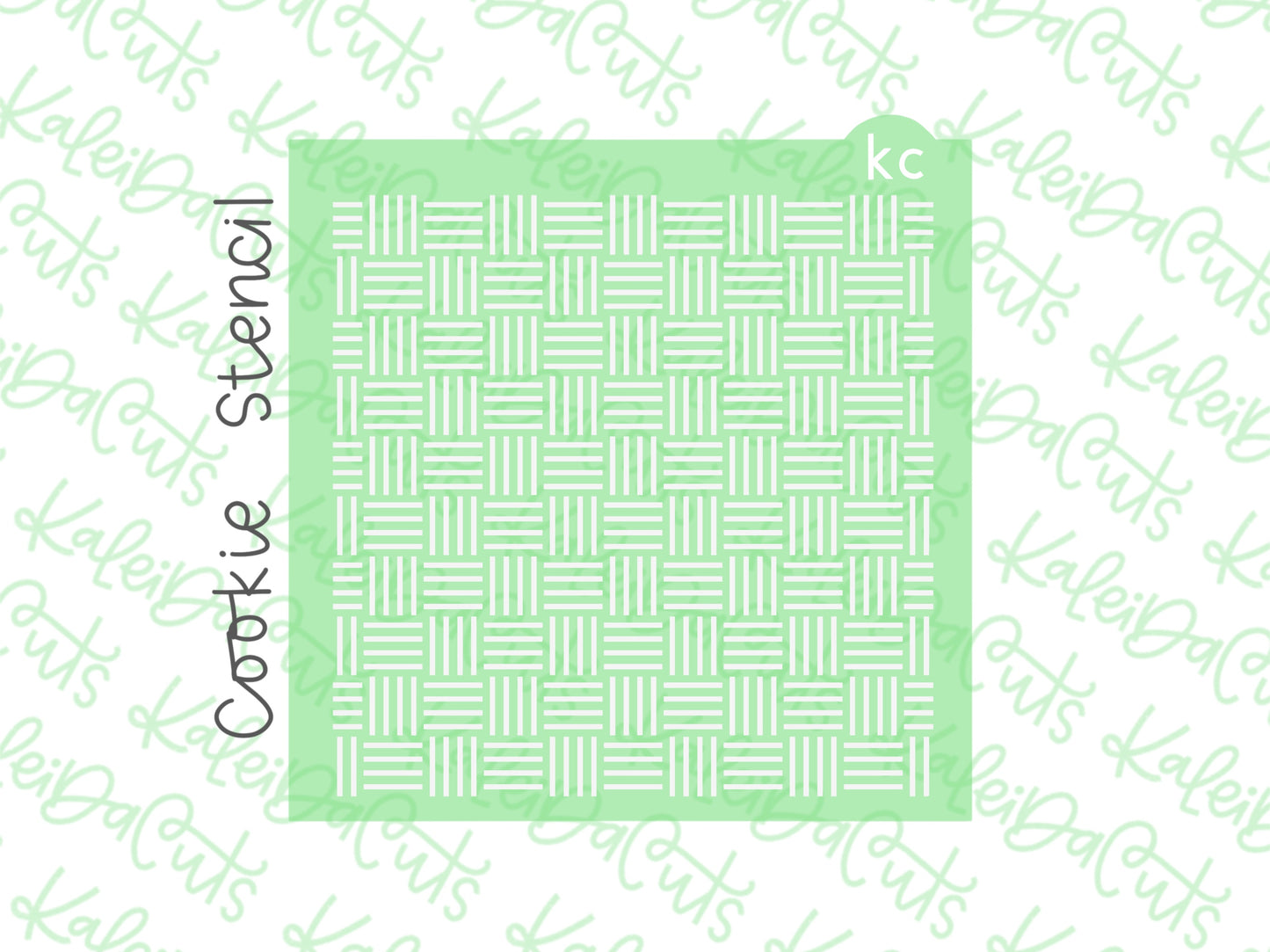 Patchwork Lined Pattern Stencil