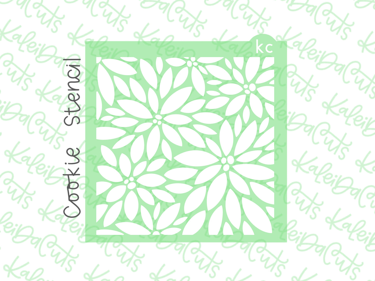 Poinsettia Stencil