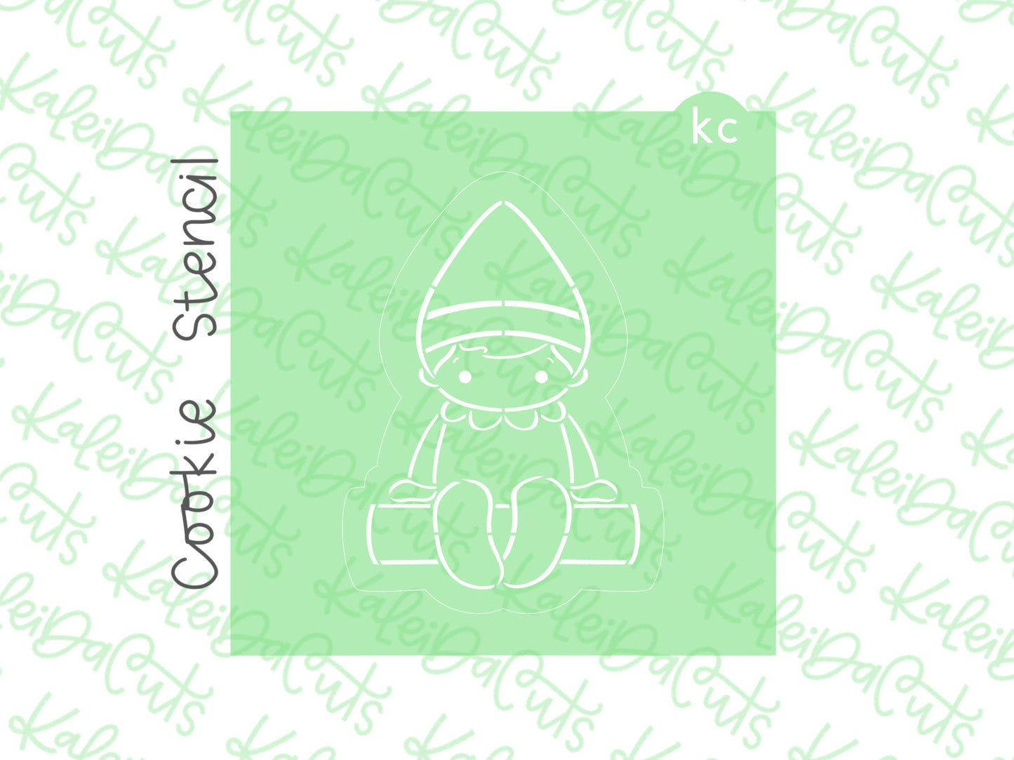 PYO Sitting Elf Stencil