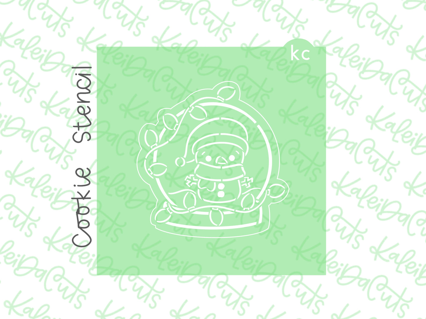 PYO Light Up Snow Globe Stencil