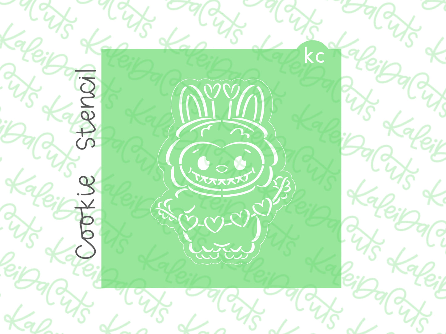 PYO Monster Plush Valentine Stencil