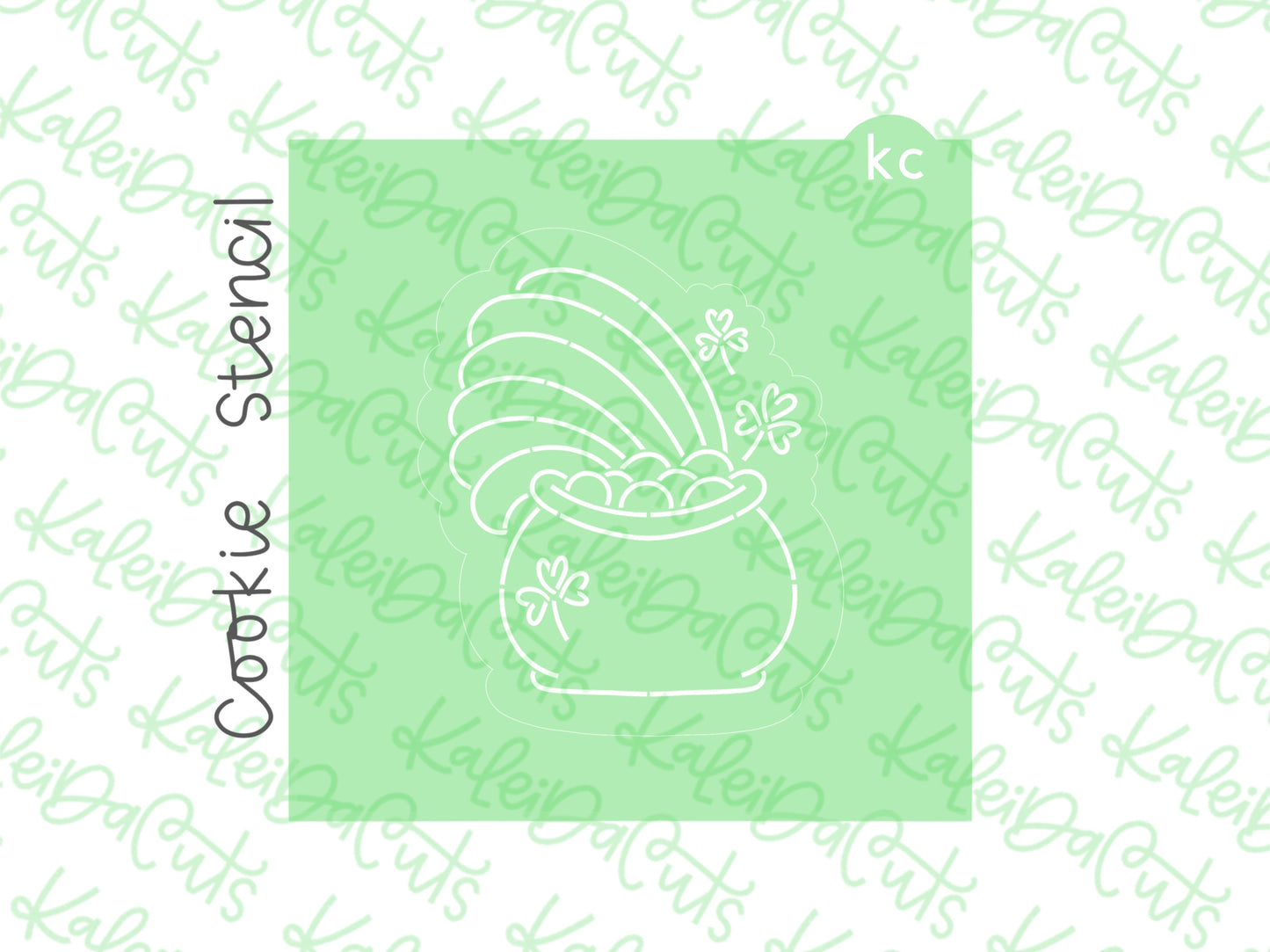 PYO Pot of Rainbows Stencil