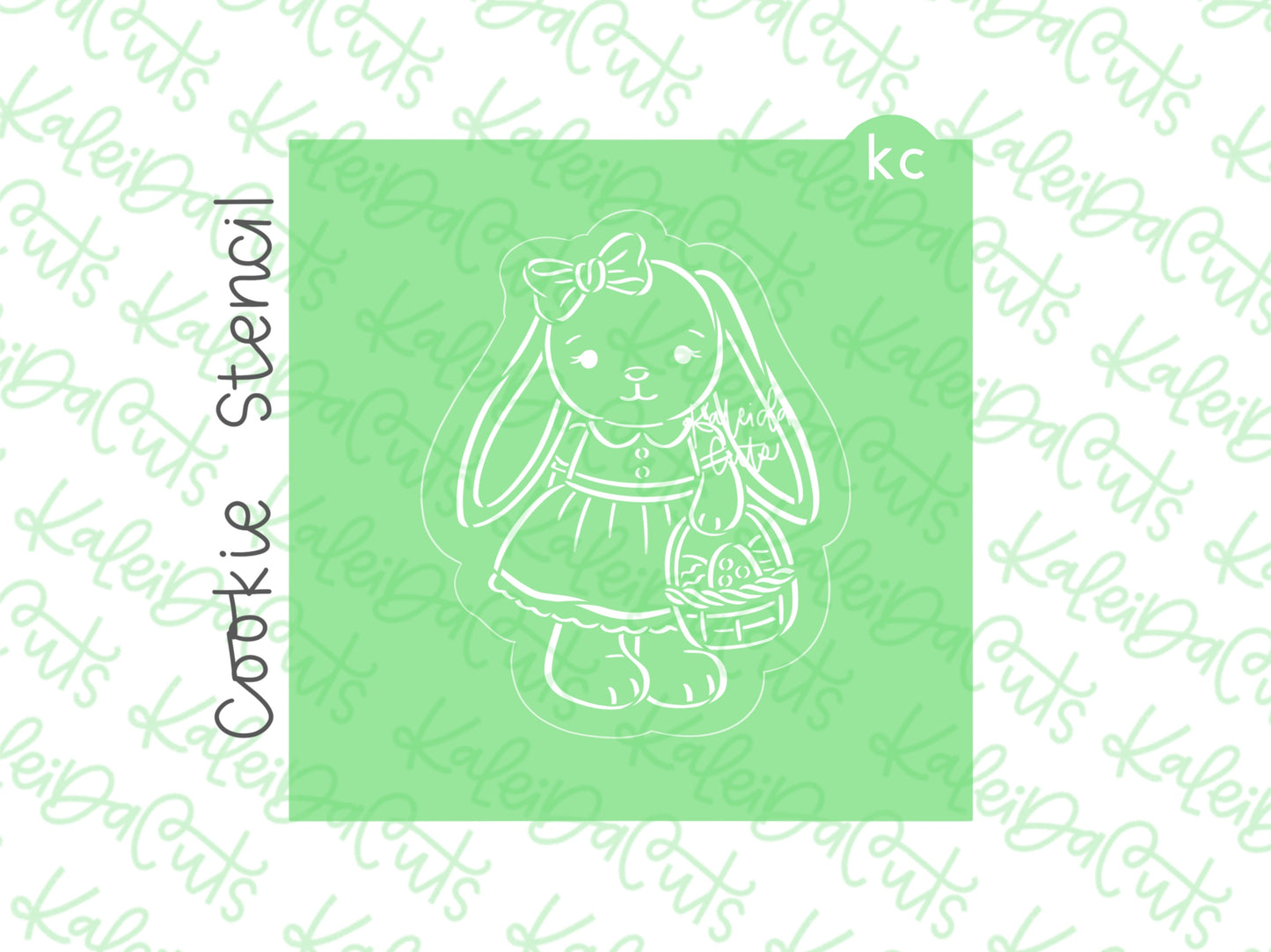 PYO Vintage Bunny Girl Stencil