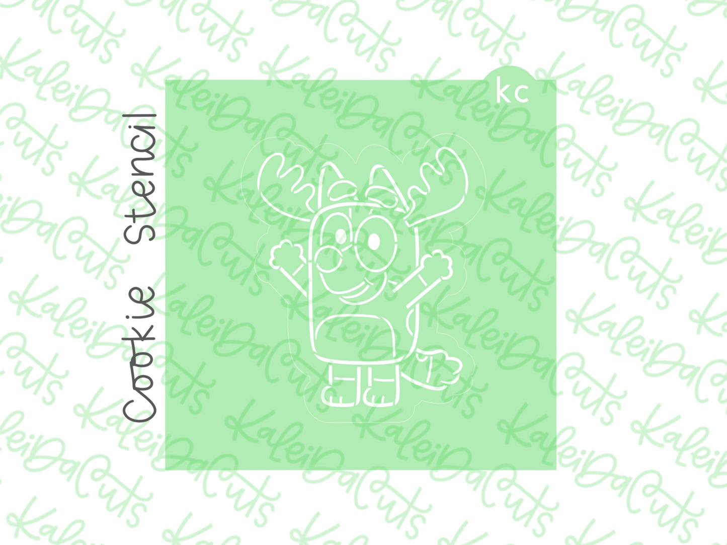 PYO Holiday Pup Reindeer Stencil