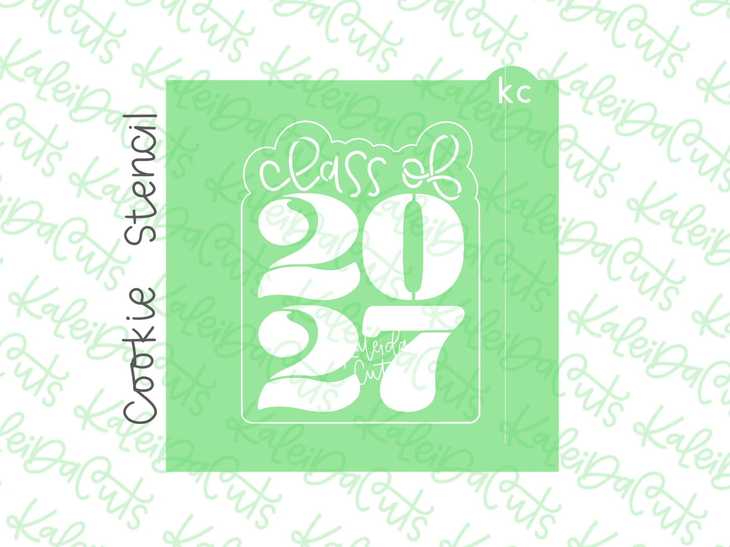 Stacked Class of 2027 Stencil