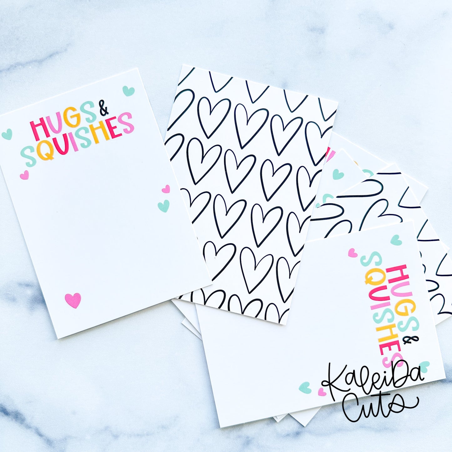 Hugs & Squishes Cookie Card 3.5" x 5" Pre-Printed Pack of 25