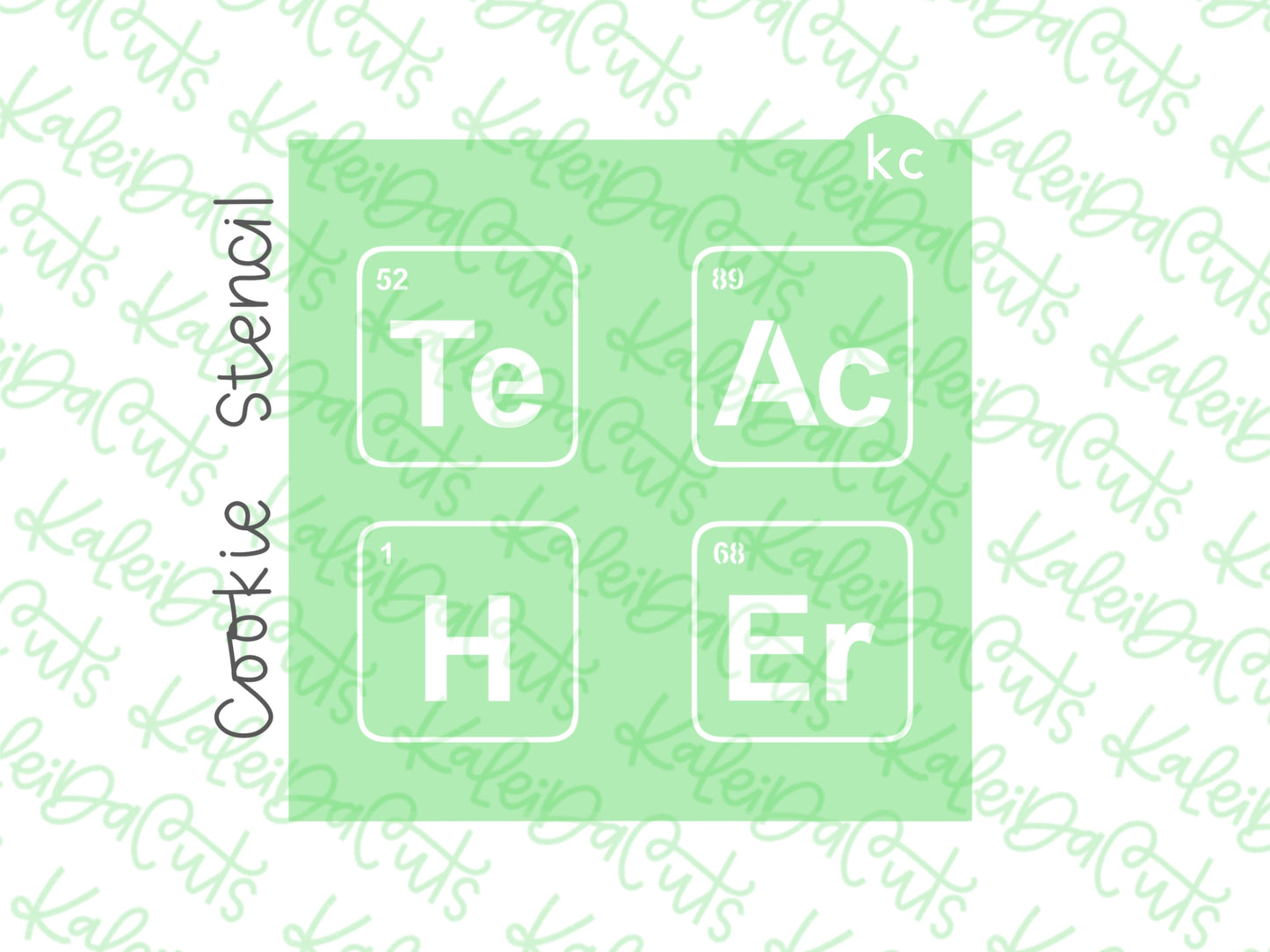 Teacher Periodic Table Stencil