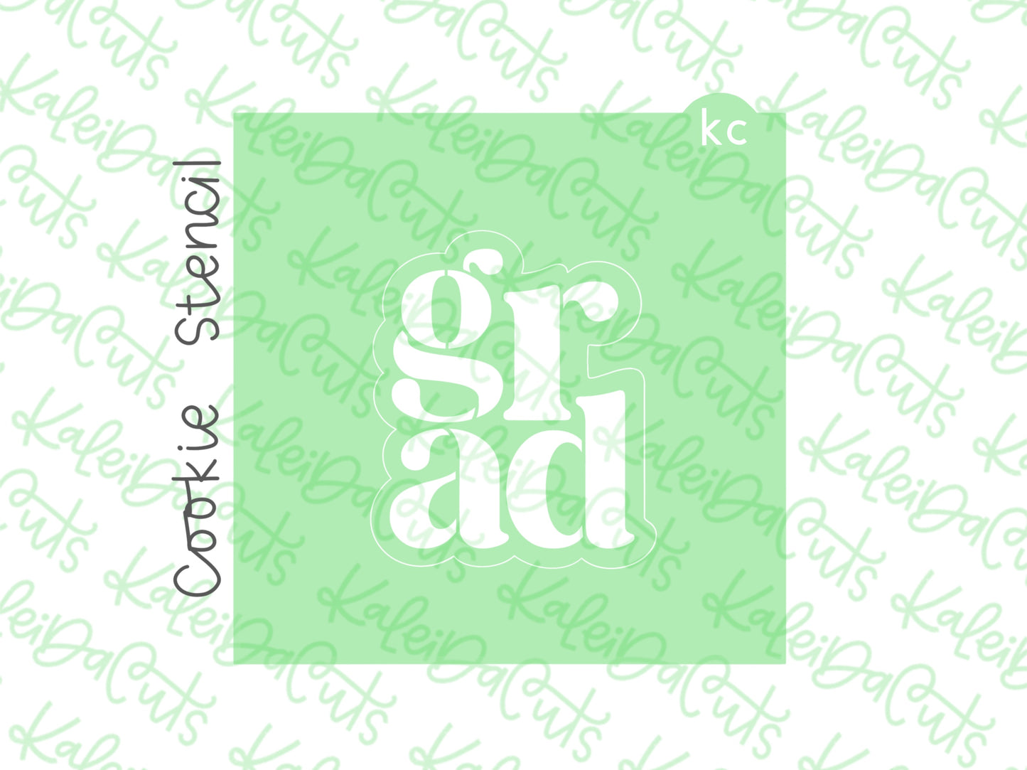 Grad Plaque 2025 Stencil