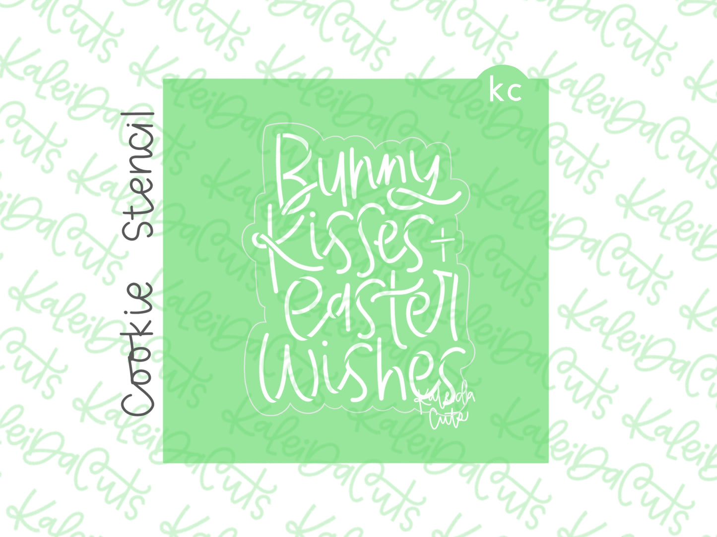 2026 Bunny Kisses & Easter Wishes Stencil