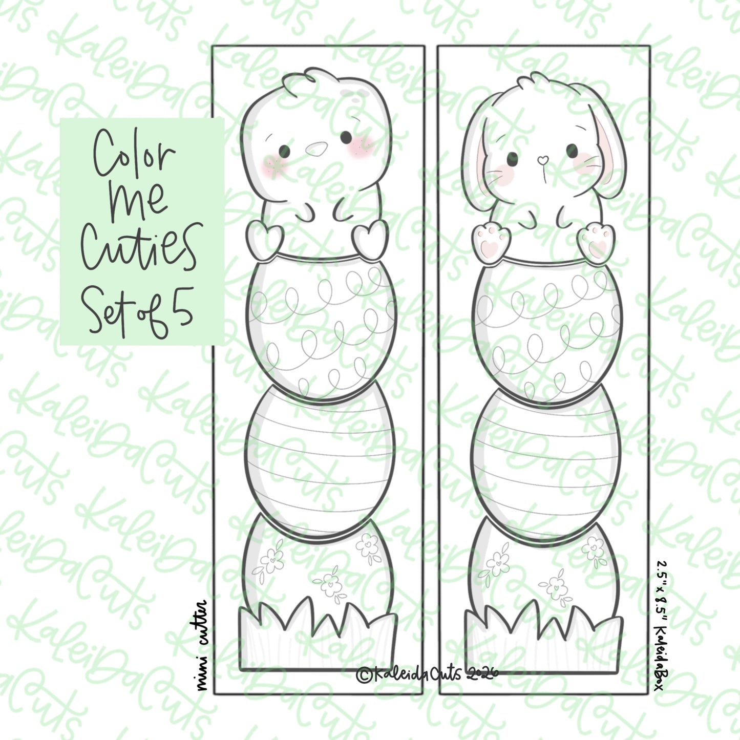 Color Me Cuties Cookie Cutters Set of 5 - Mini Sized