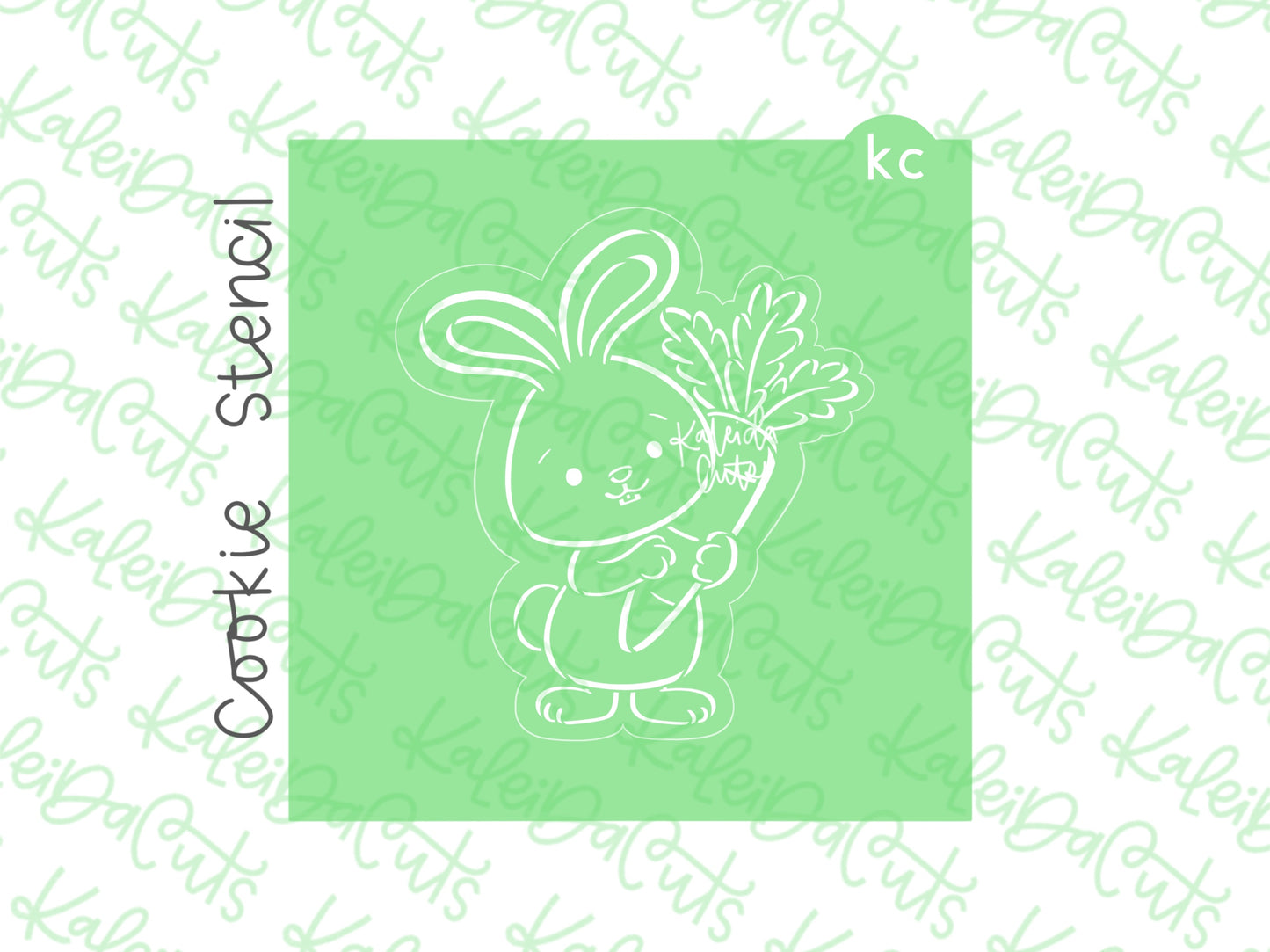 PYO Easter Bunny Carrot Stencil