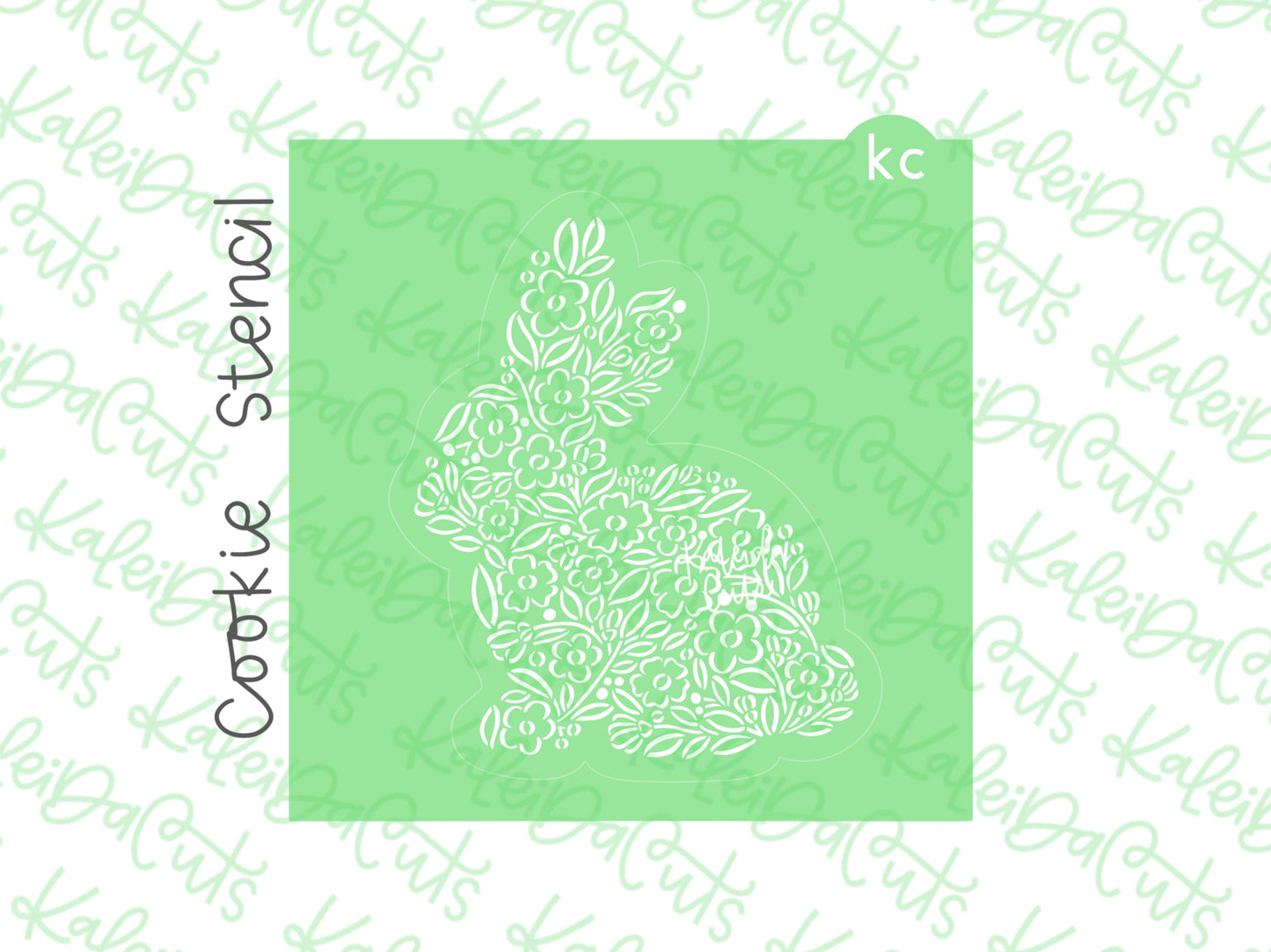 Intricate Bunny Stencil