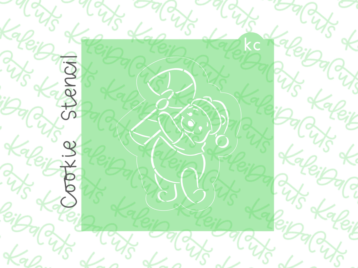 PYO Pooh Christmas Stencil