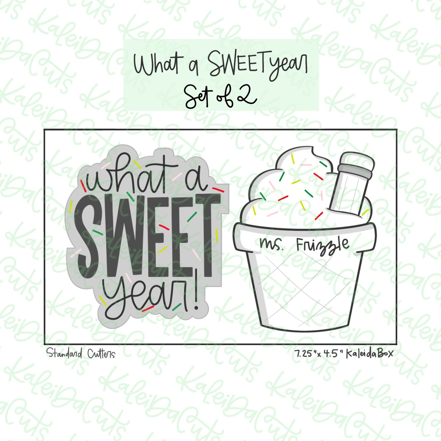 What a Sweet Year Cookie Cutter Set of 2