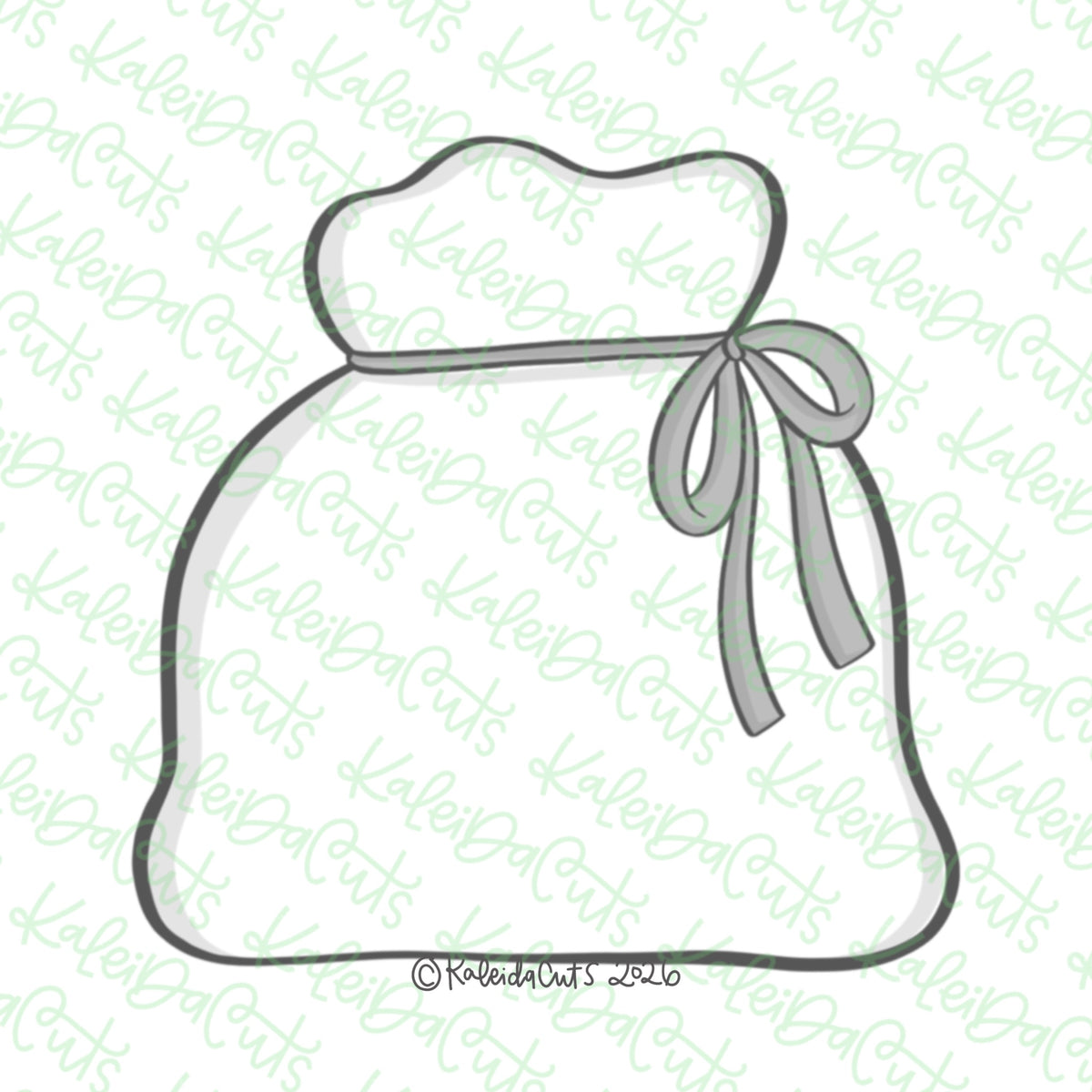 Chunky Santa Bag Cookie Cutter