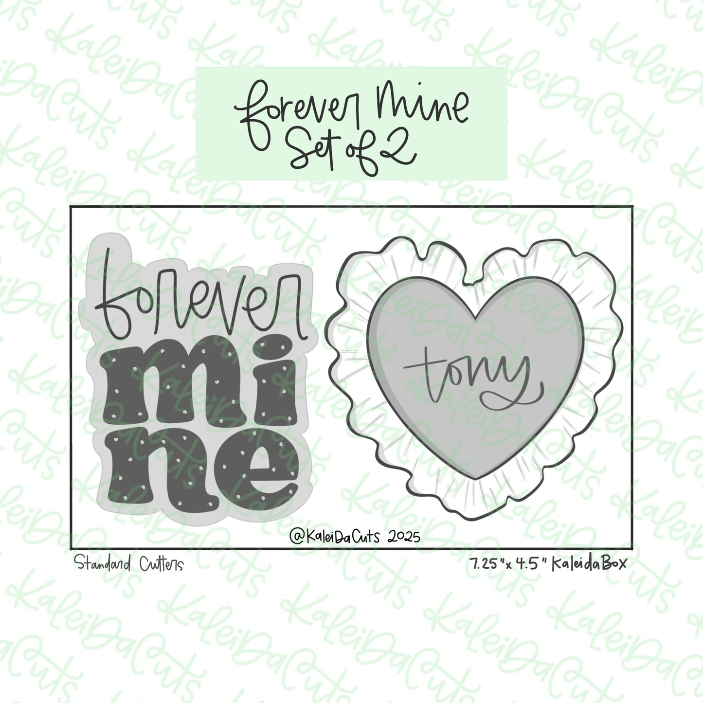 Forever Mine Cookie Cutter Set of 2