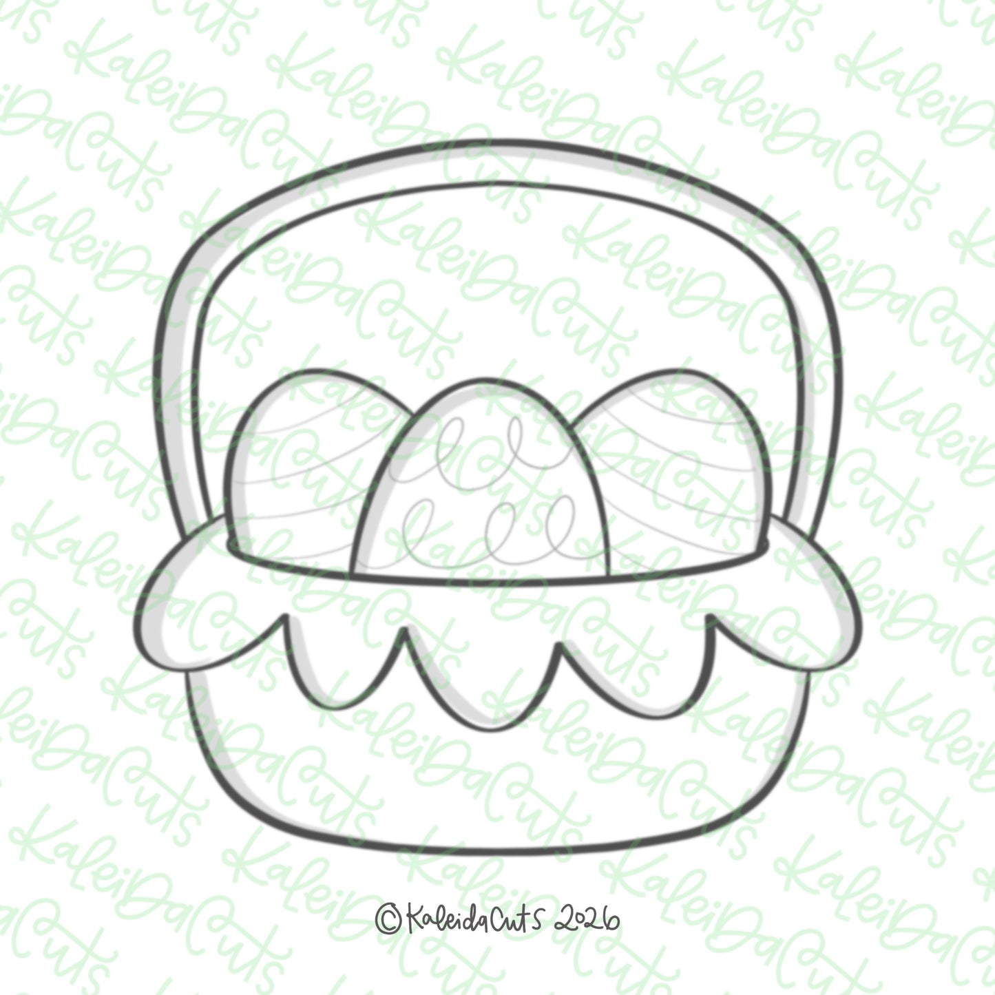 Simple Basket Cookie Cutter