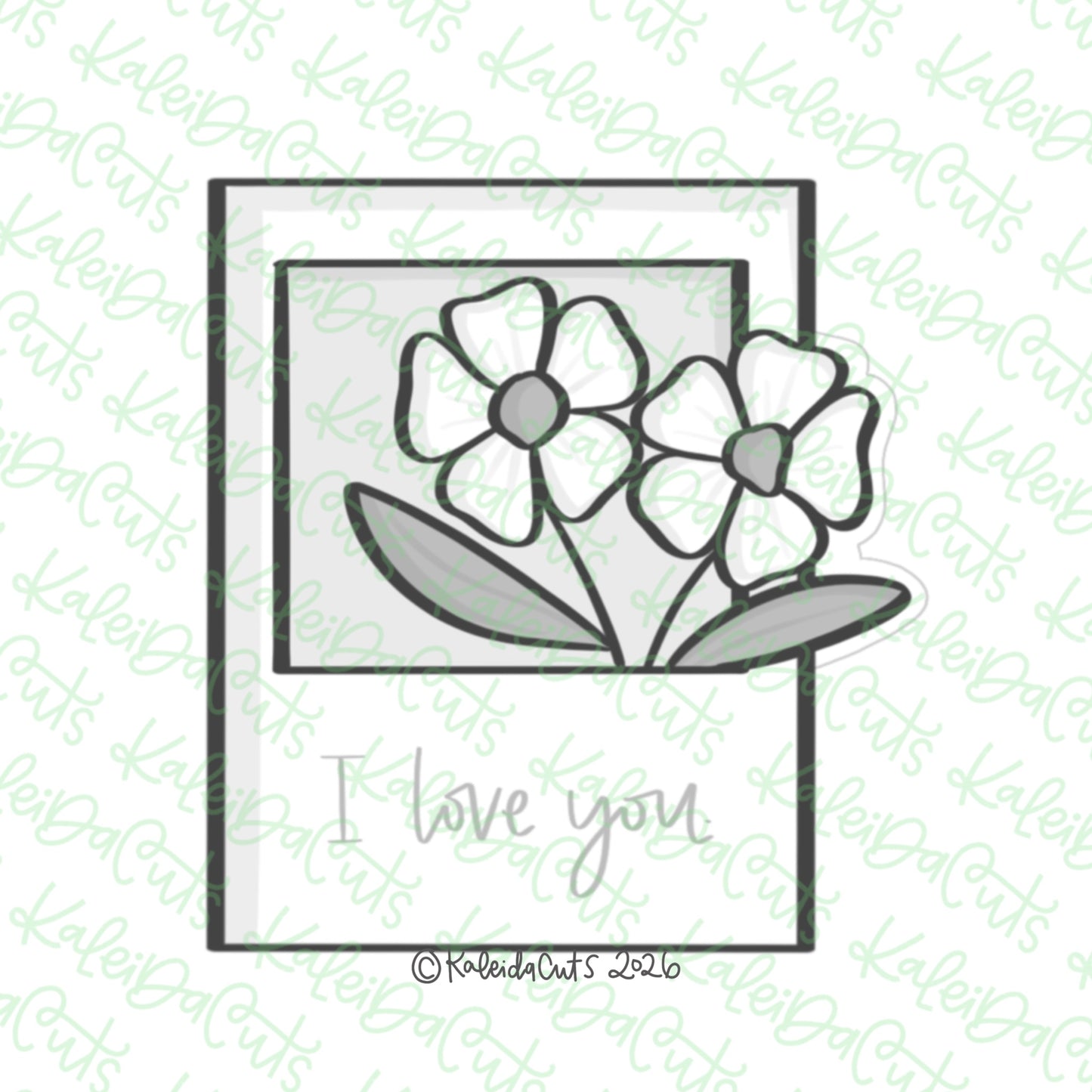 Love Note Polaroid Cookie Cutter