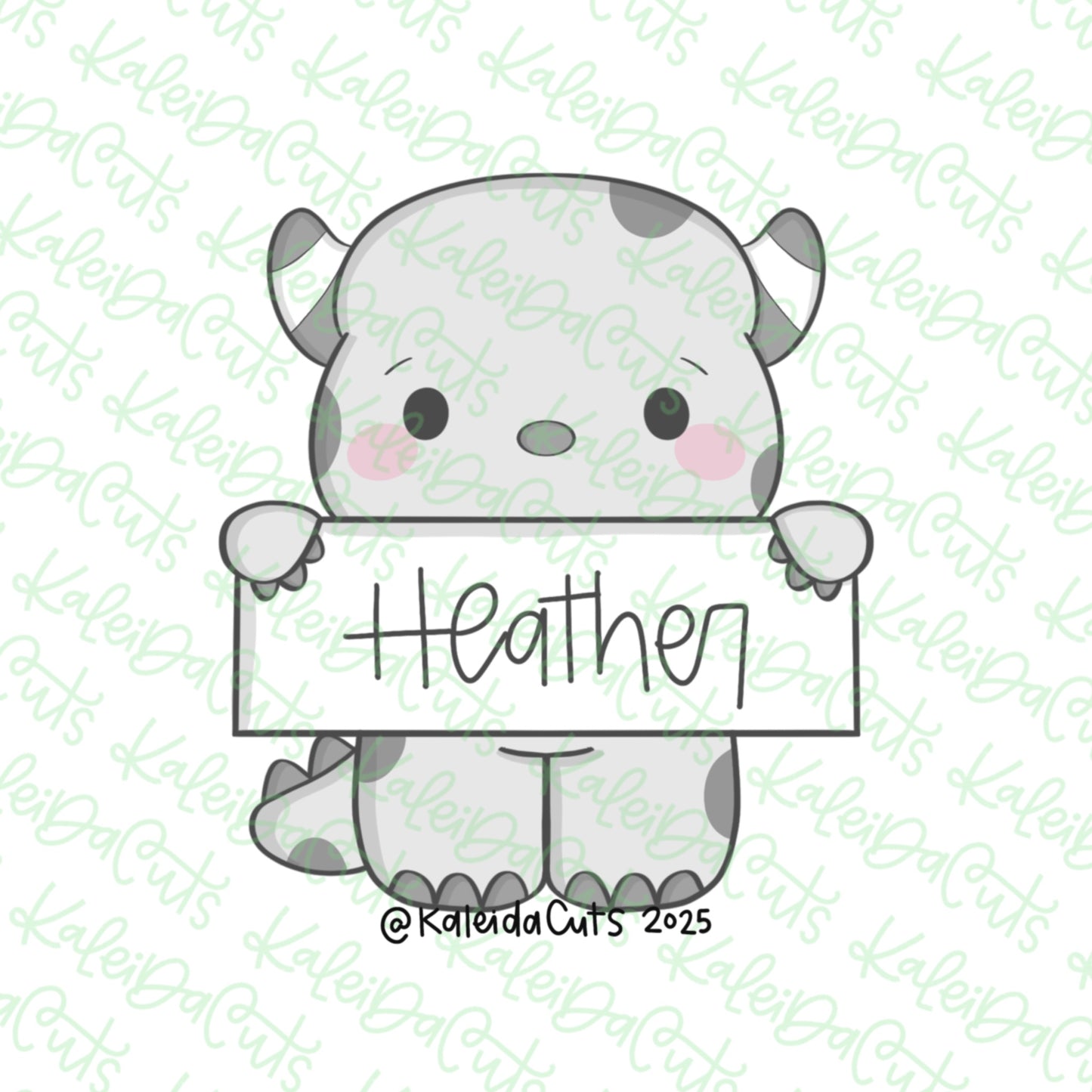 Monster Plaque Cookie Cutter