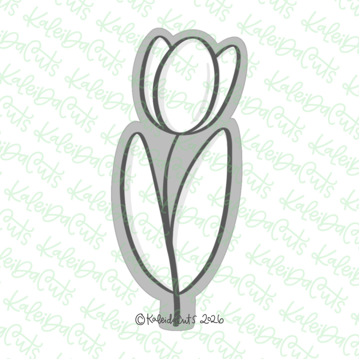 Bouquet Tulip Stem Cookie Cutter