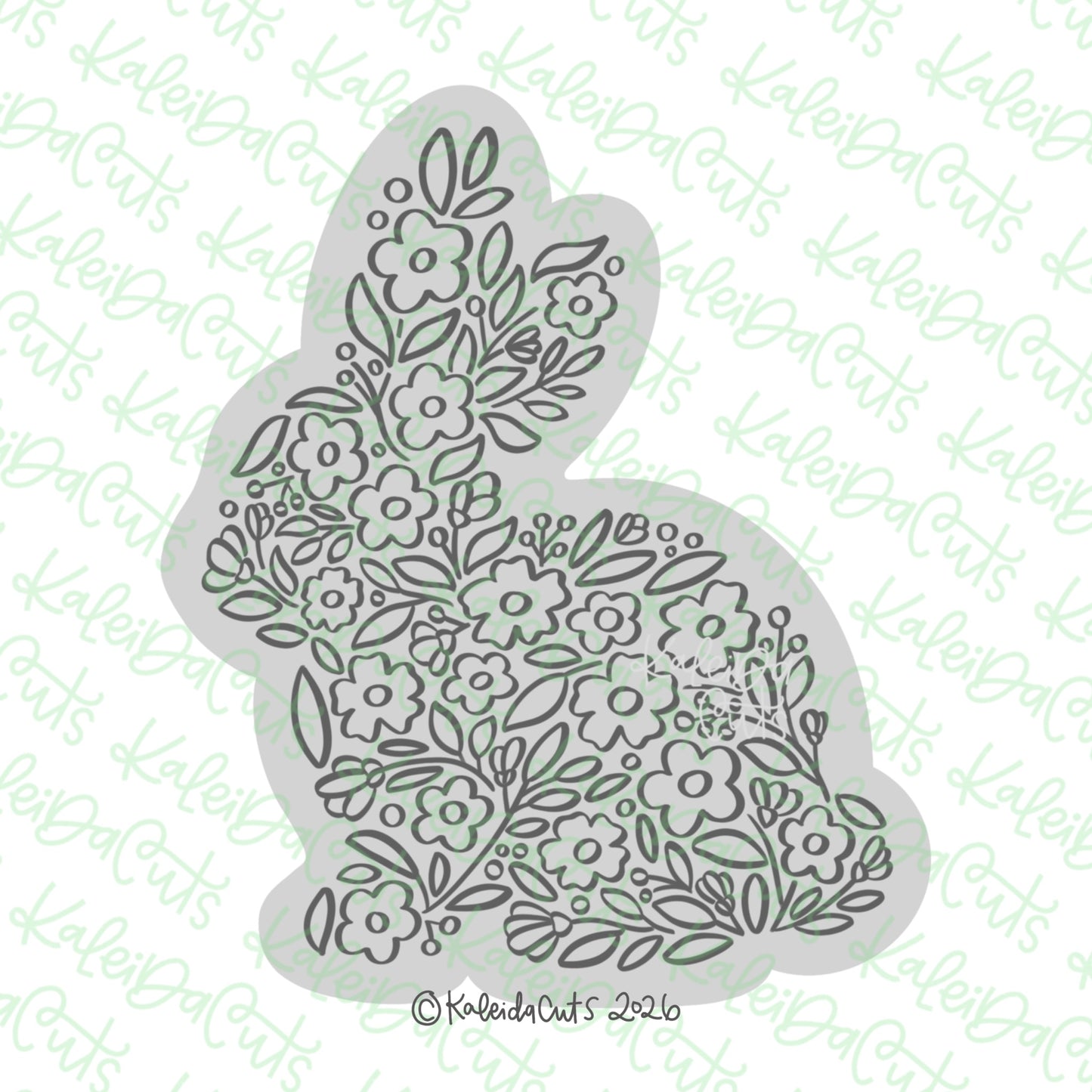 Intricate Bunny Cookie Cutter