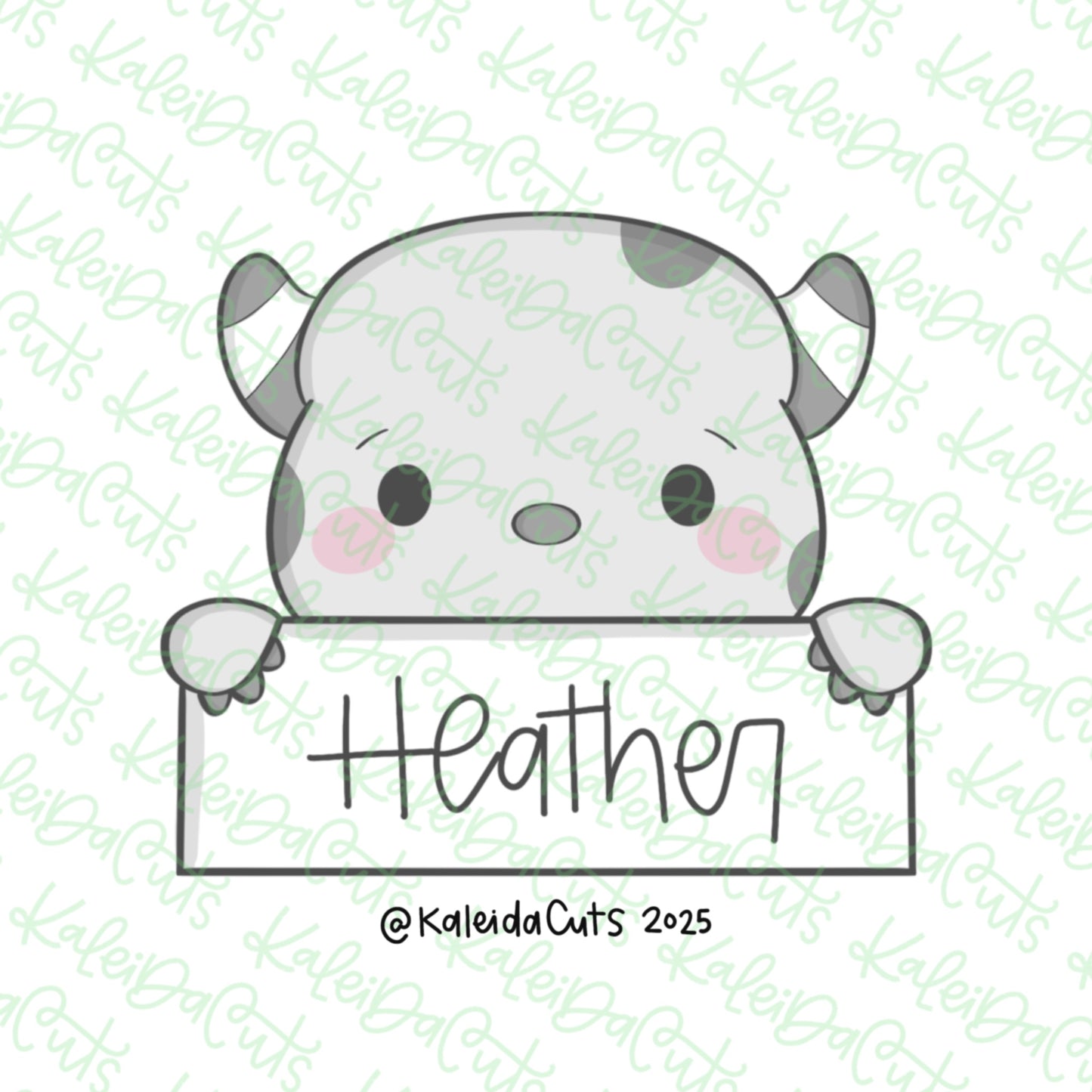 Monster Plaque 2 Cookie Cutter