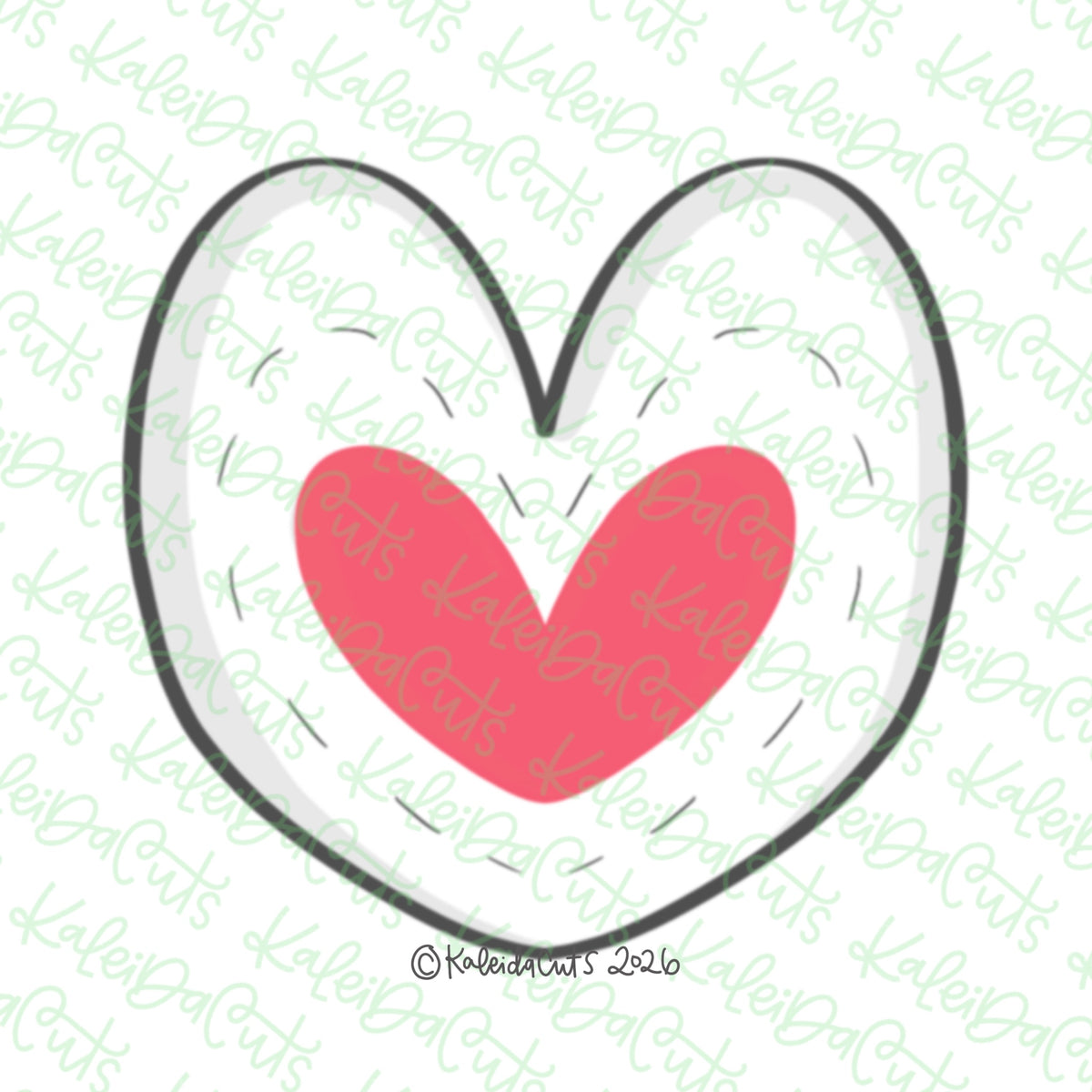 Grouch Green Heart Cookie Cutter