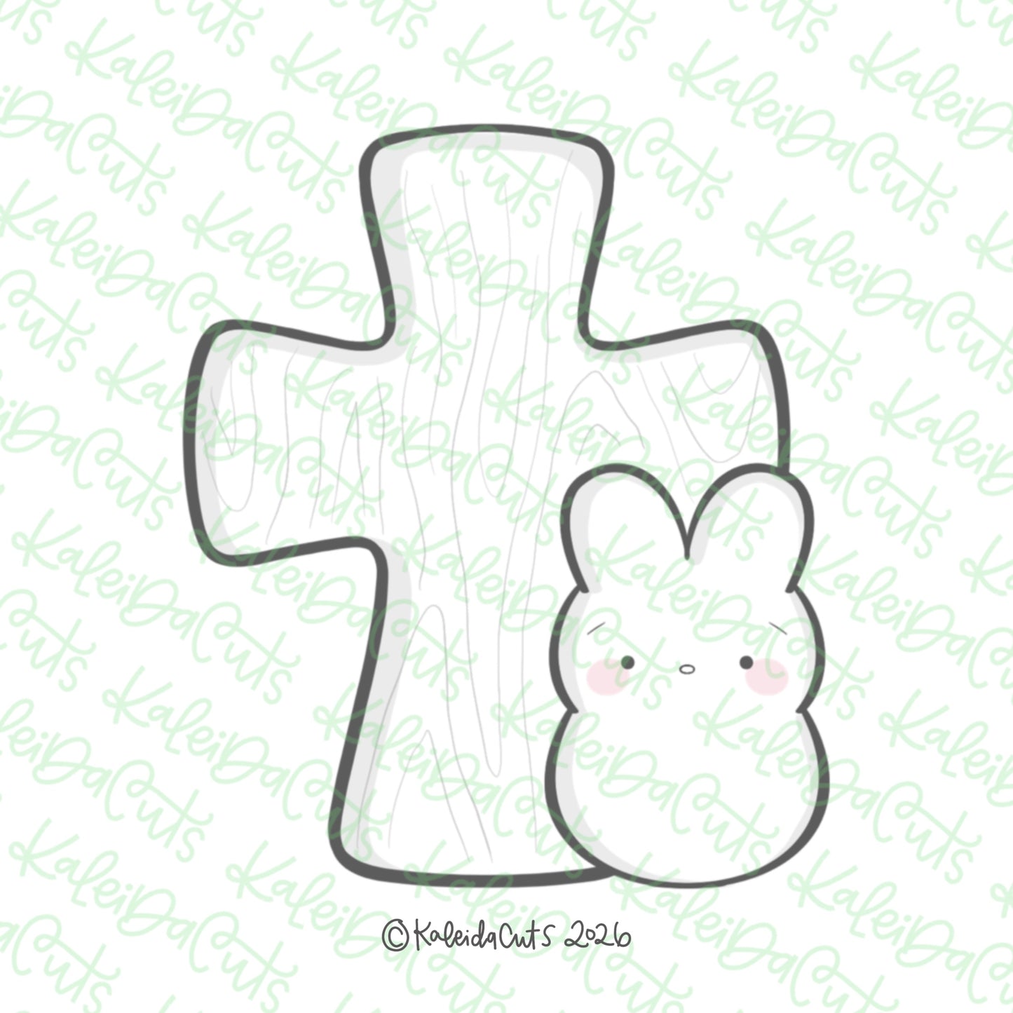 Cross with Peep Cookie Cutter