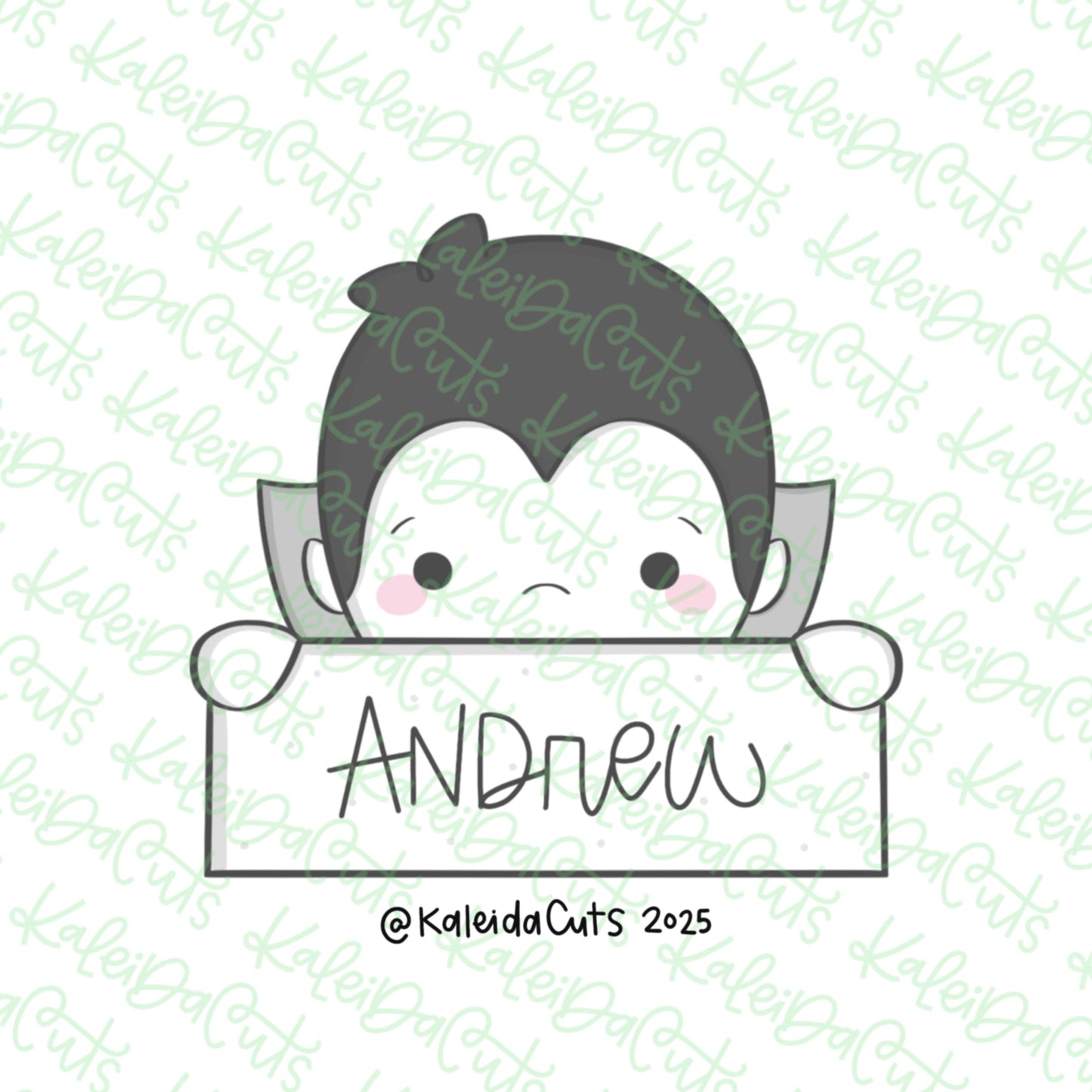 Dracula 2025 Plaque 2 Cookie Cutter