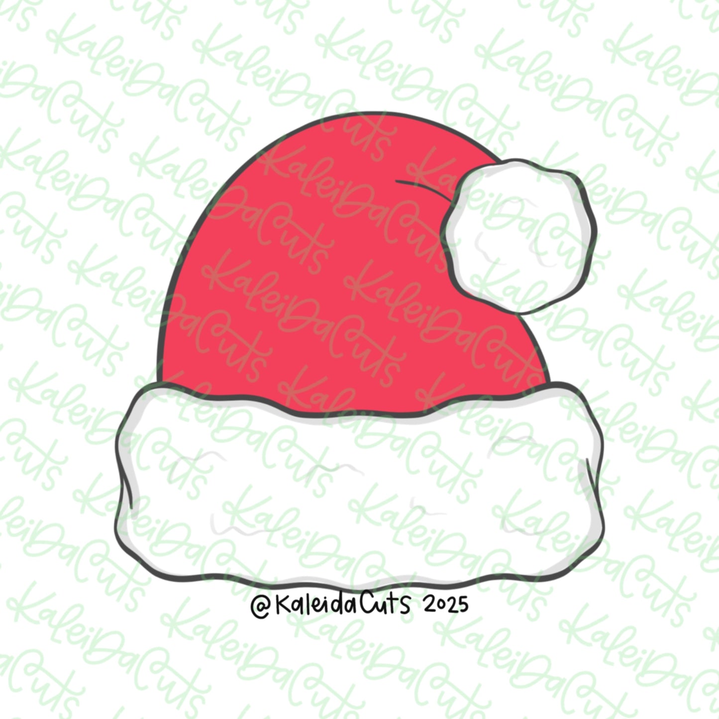Simple Santa Hat Cookie Cutter