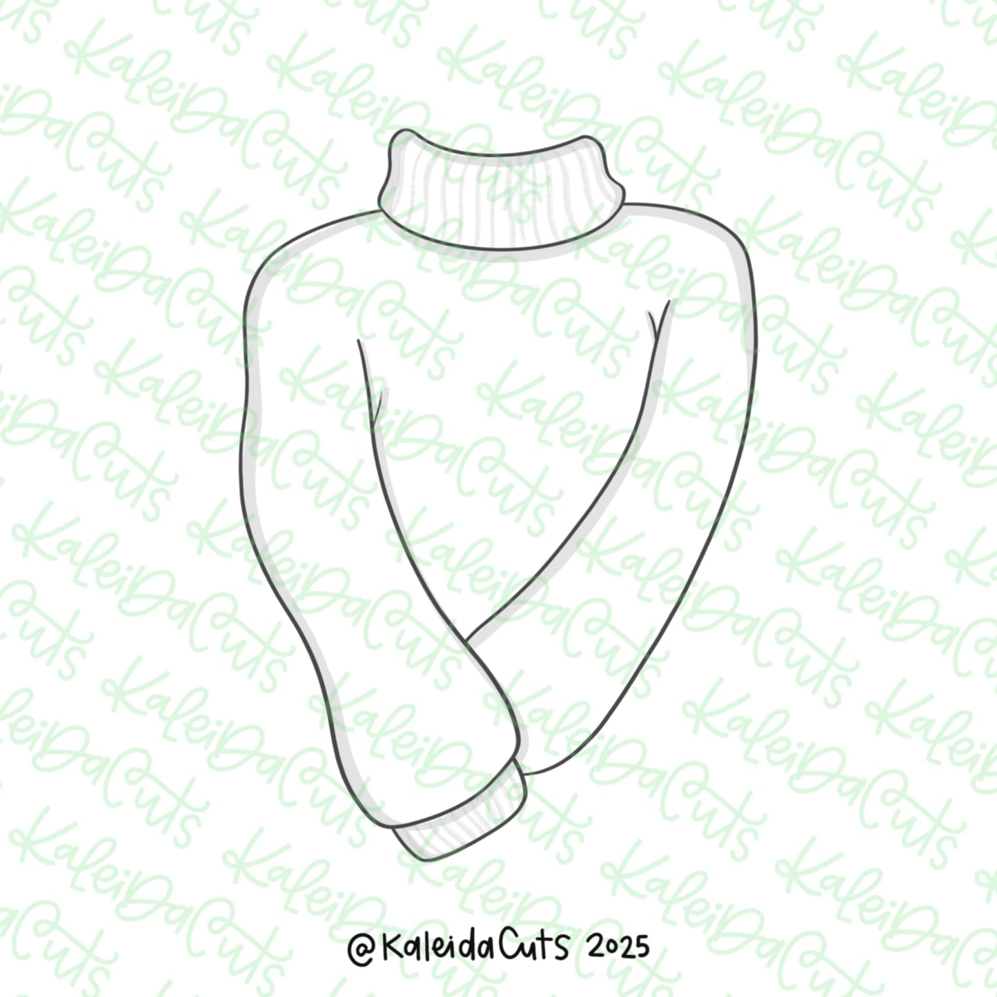 Chunky Fall Sweater Cookie Cutter