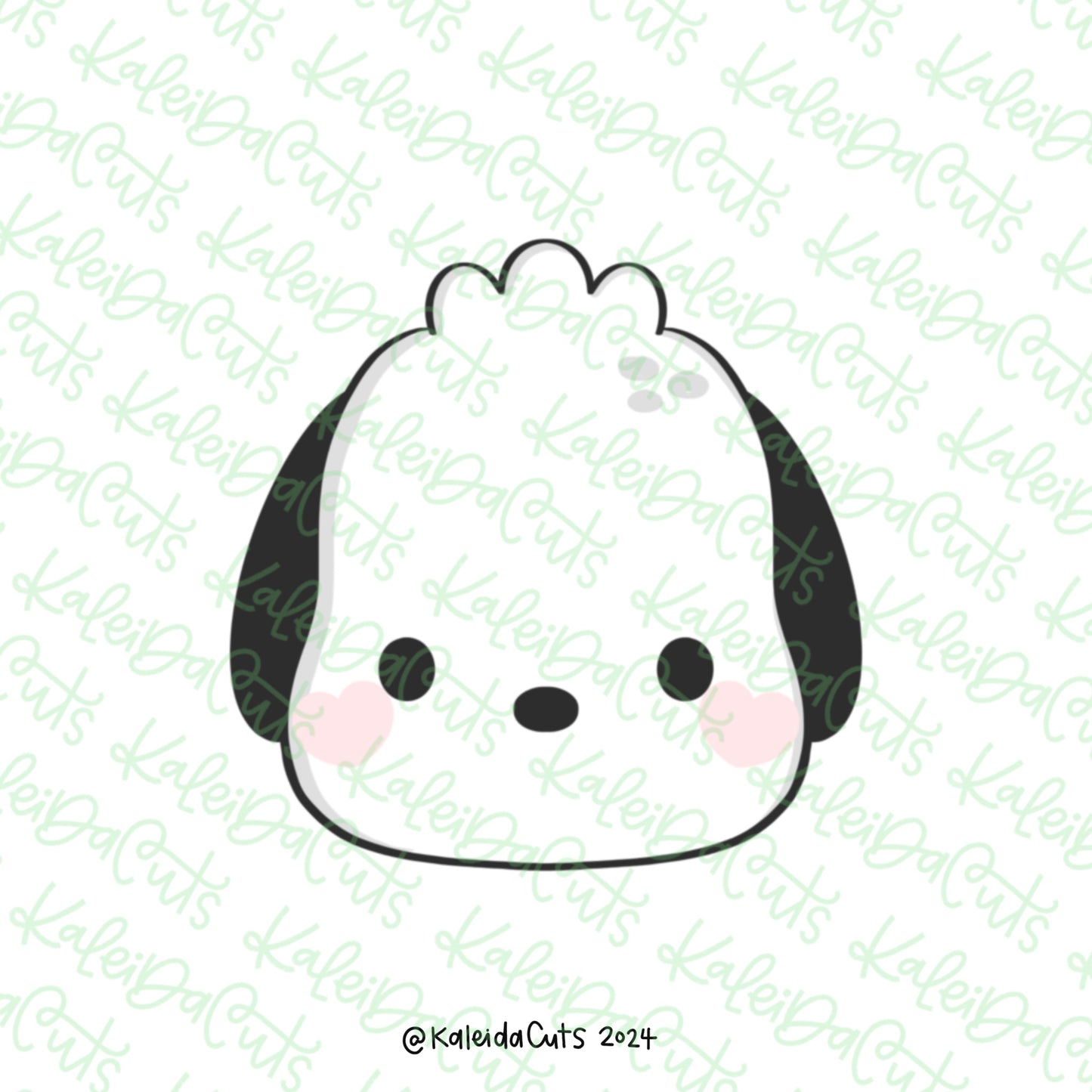 Girly Dog Face Cookie Cutter