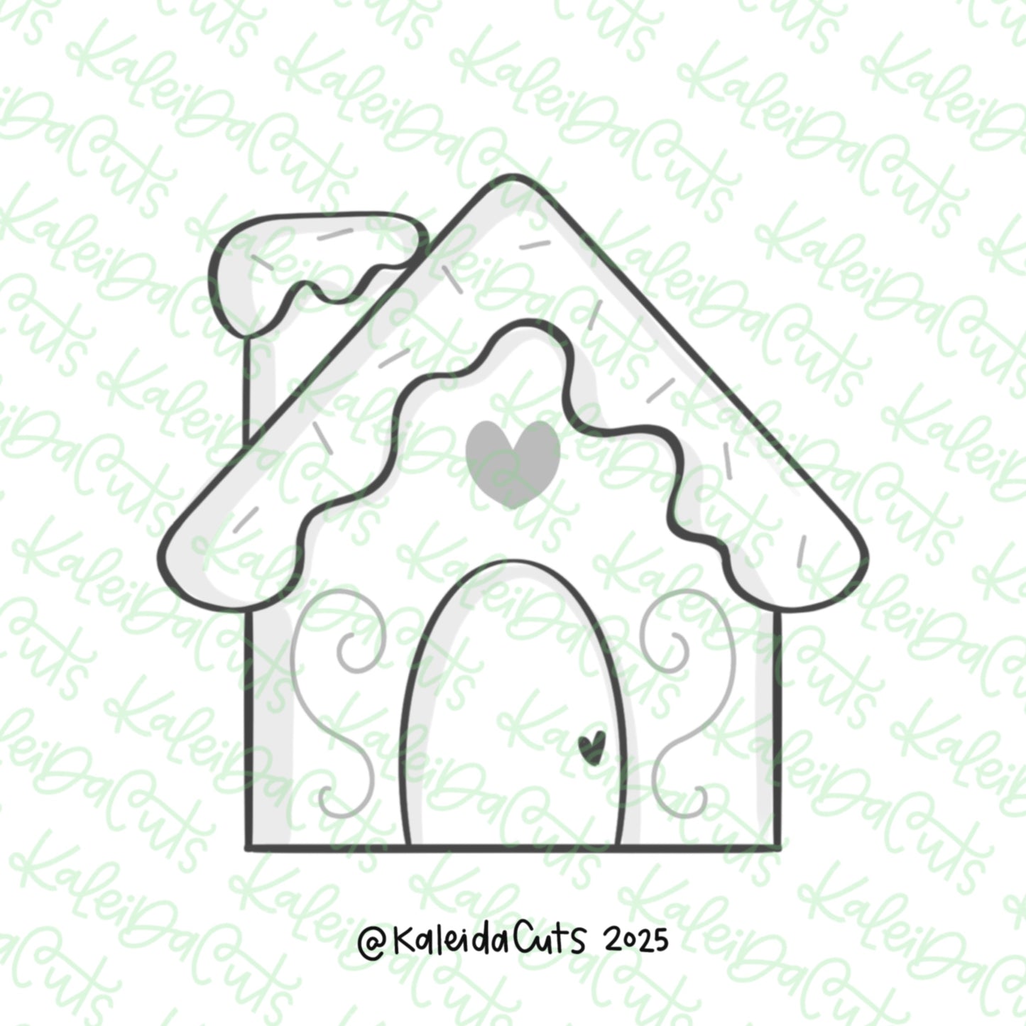 Gingerbread House Simple Cookie Cutter