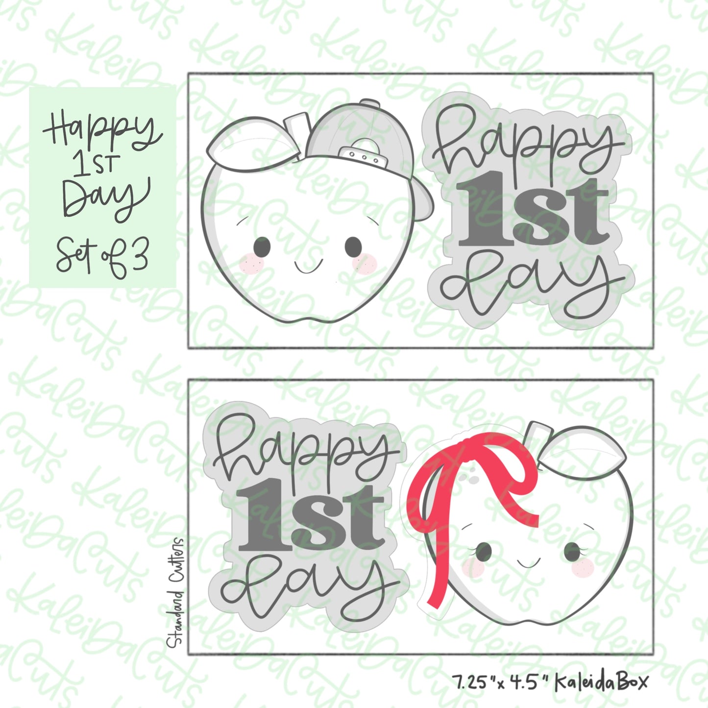 Happy 1st Day Cookie Cutter Set of 3