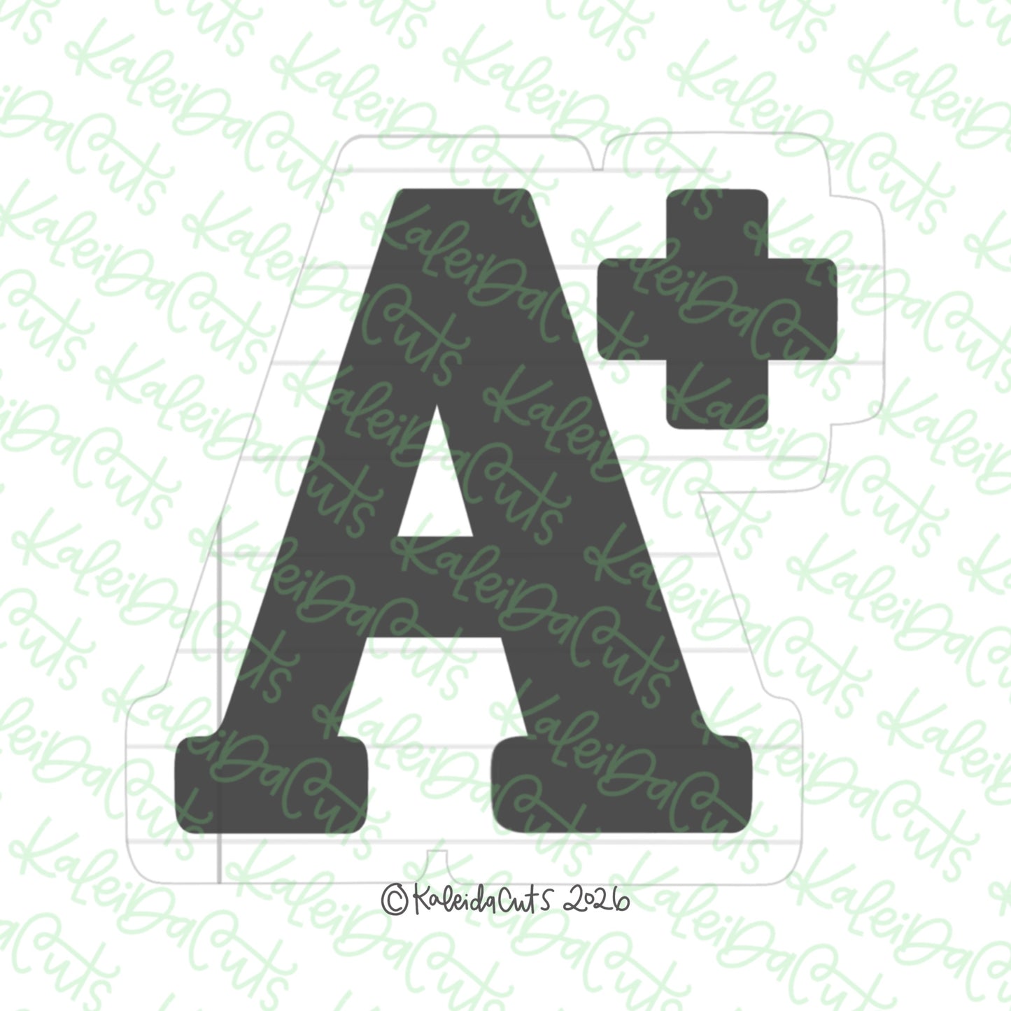 Simple A Plus Cookie Cutter