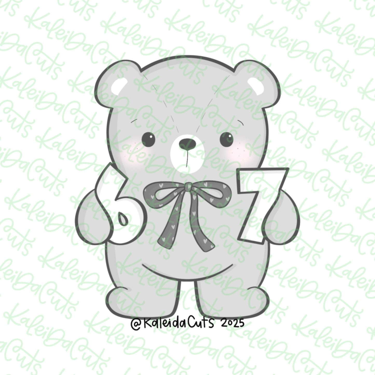 Six Seven Teddy Cookie Cutter