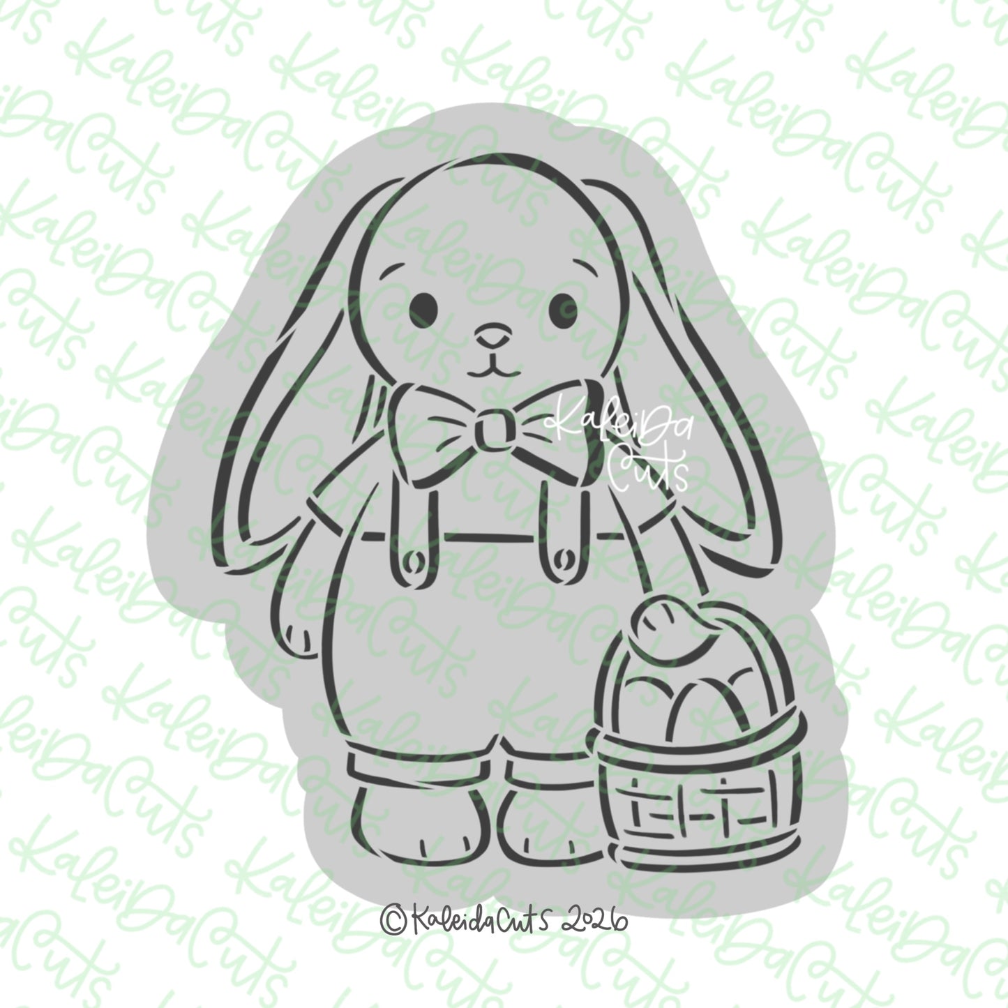 PYO Vintage Bunny Boy Cookie Cutter